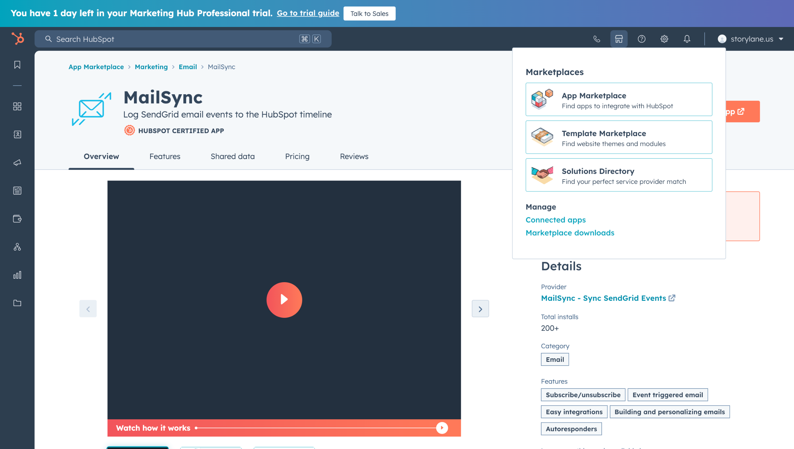 Hubspot sendgrid integration