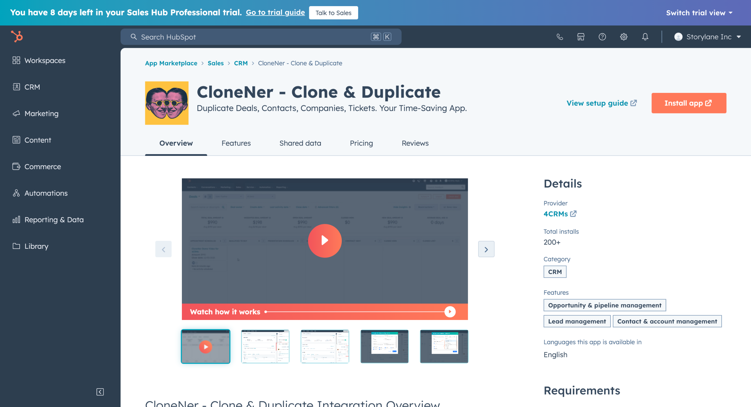 HubSpot - How to Clone a Deal