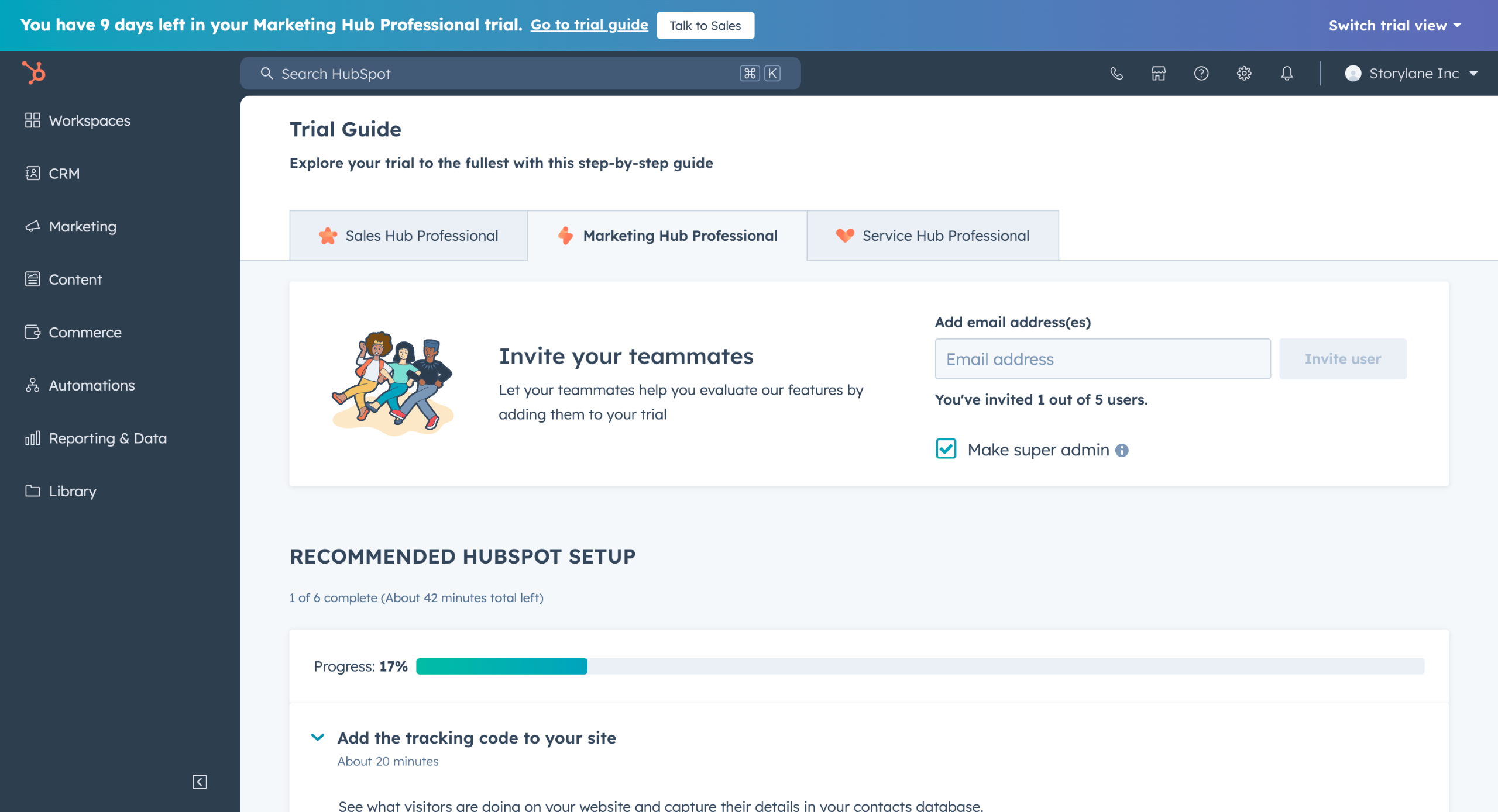 Hubspot - How to Add Someone to Your HubSpot Account