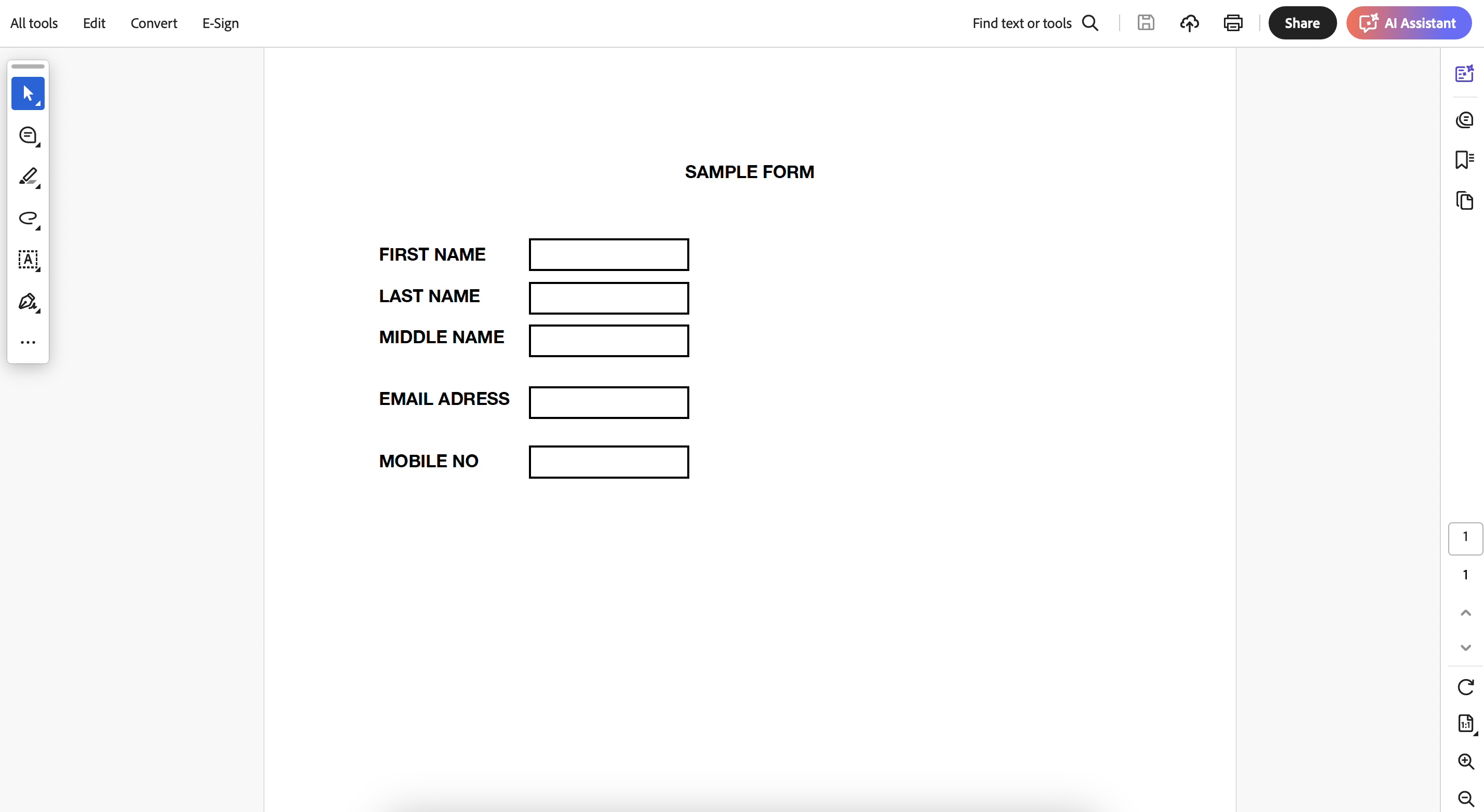 How to Make a Fillable PDF in Adobe Acrobat