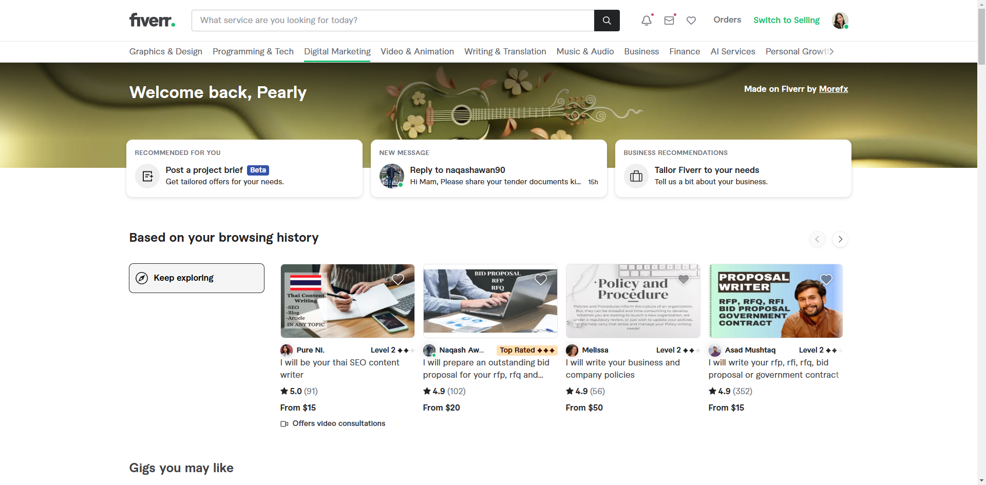 How to Find Gigs on Fiverr