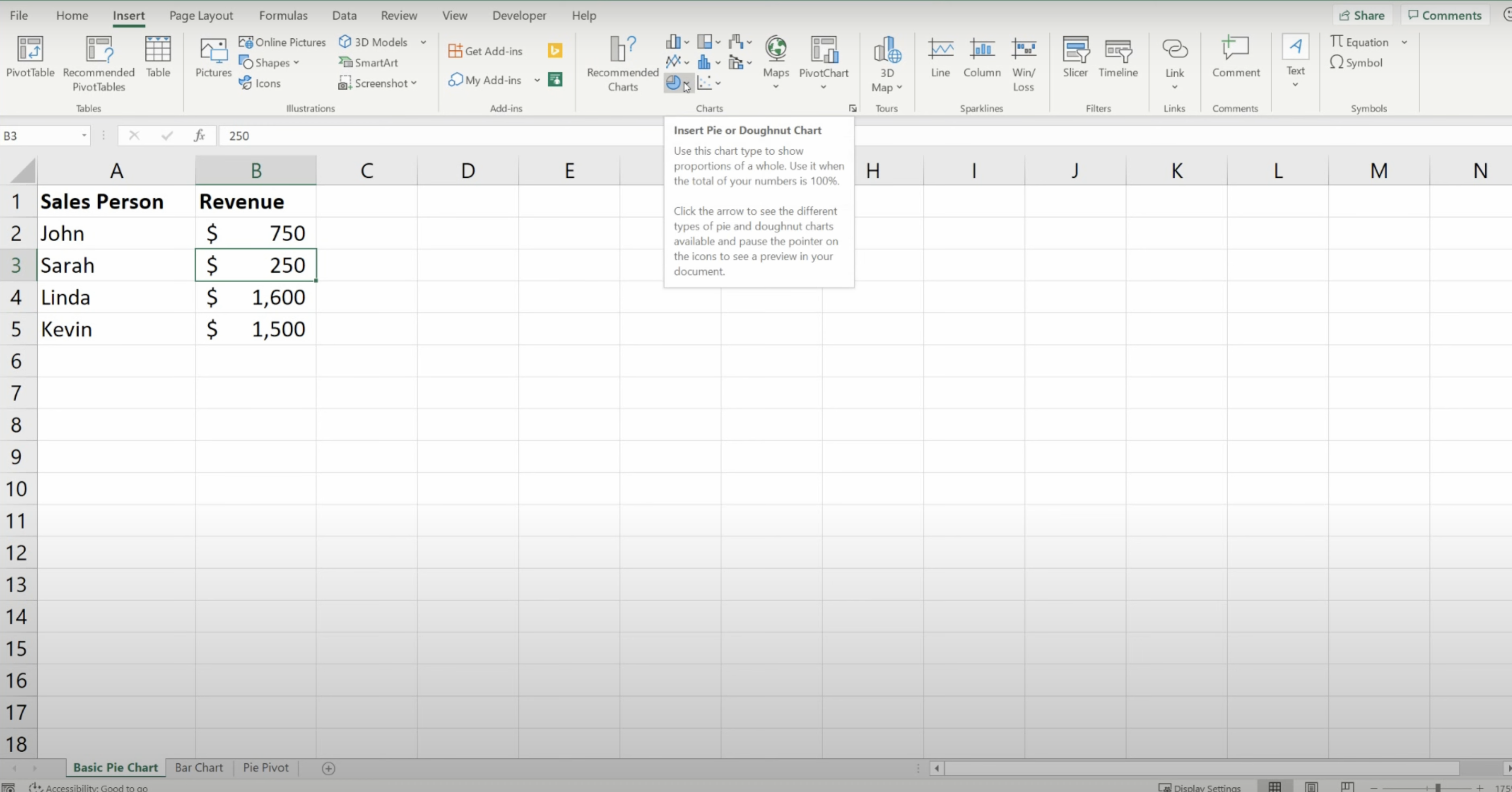 How to Create a Pie Chart in Microsoft Excel