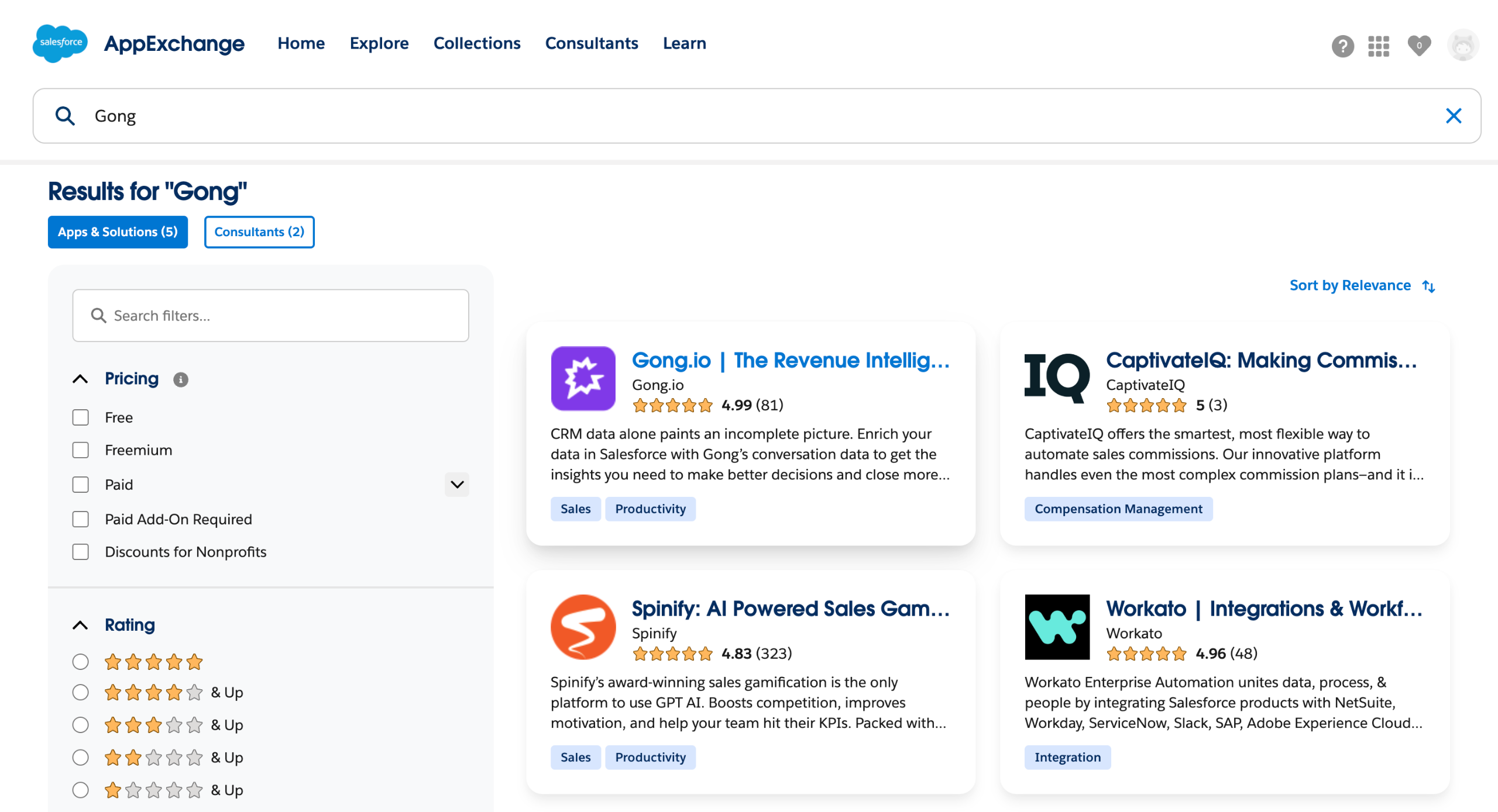 Gong salesforce integration