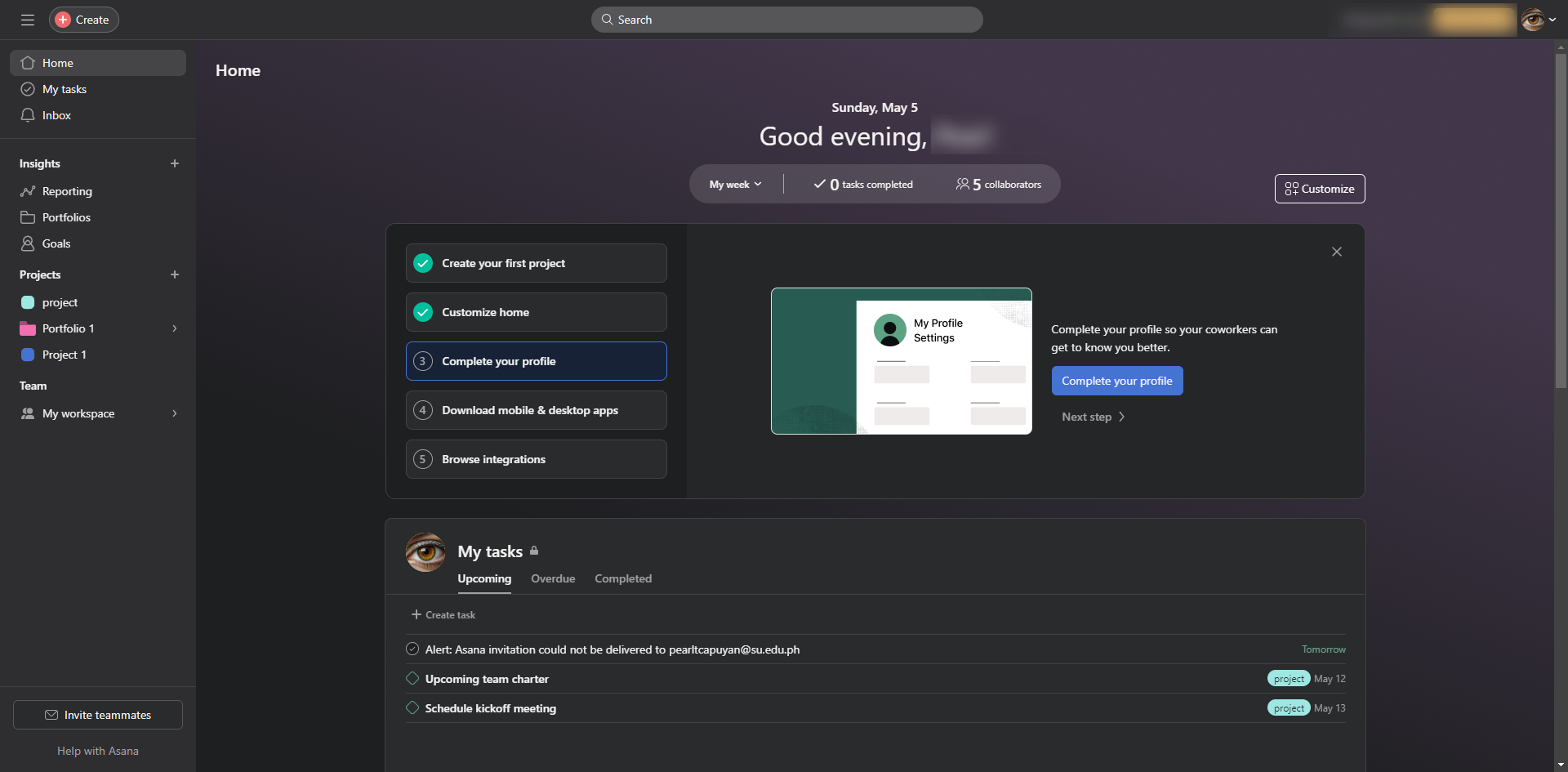 How to Set Out of Office in Asana