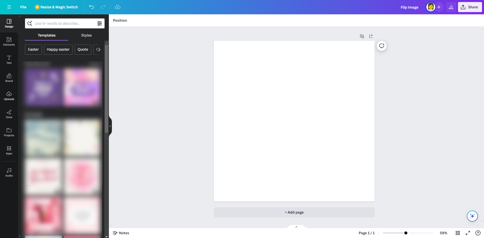 How to Flip an Image in Canva