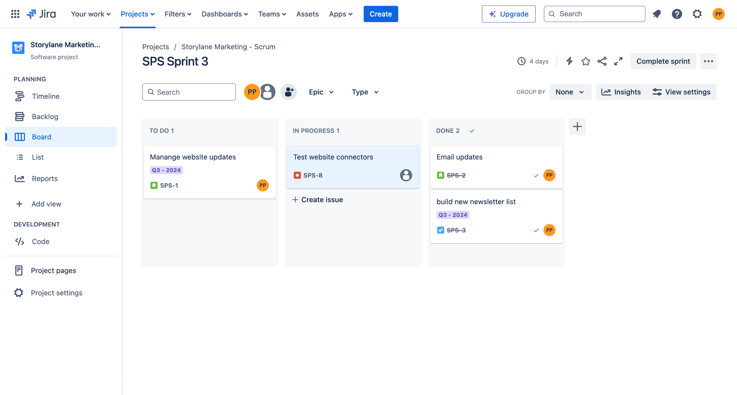 How to create a team in jira