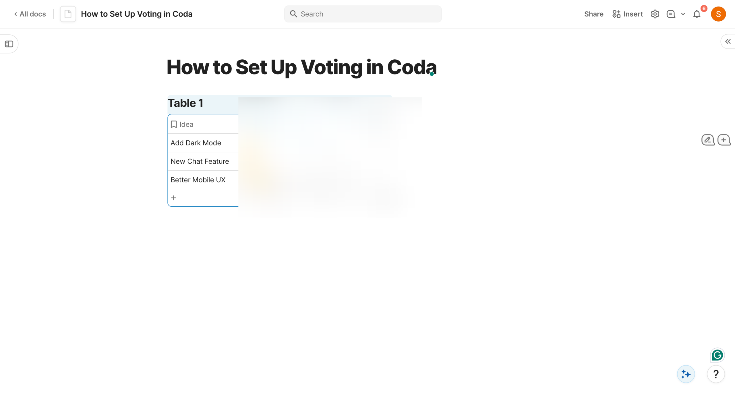 How to Set Up Voting in Coda