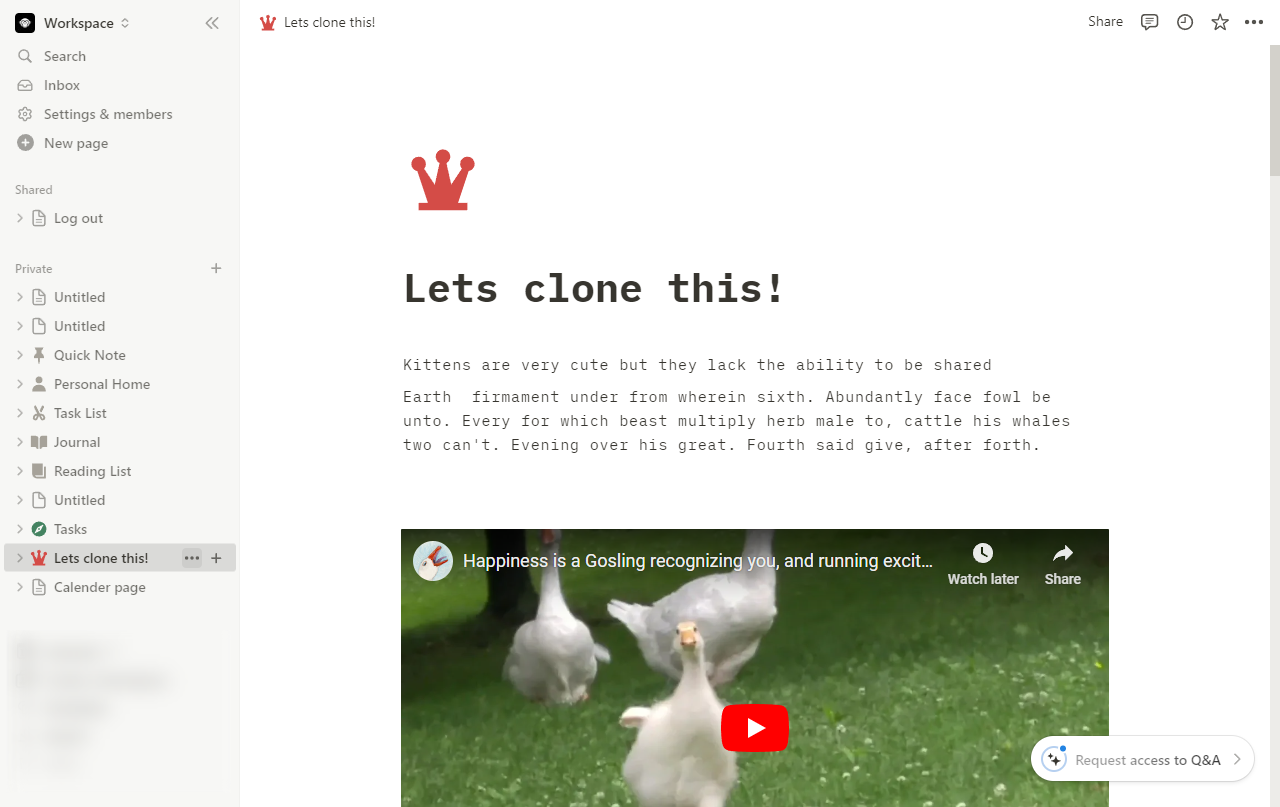 How to duplicate a notion page