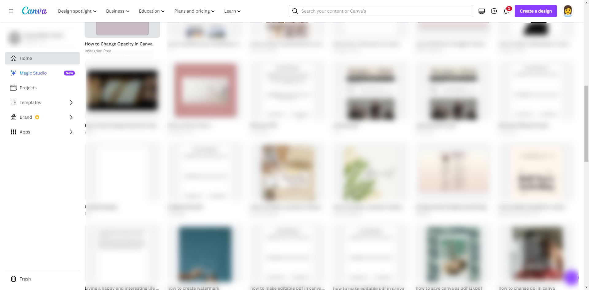 How to Change Opacity in Canva