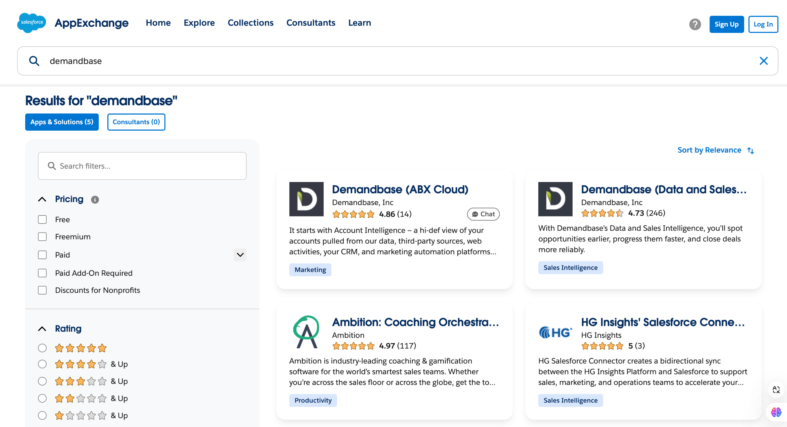 Demandbase salesforce integration