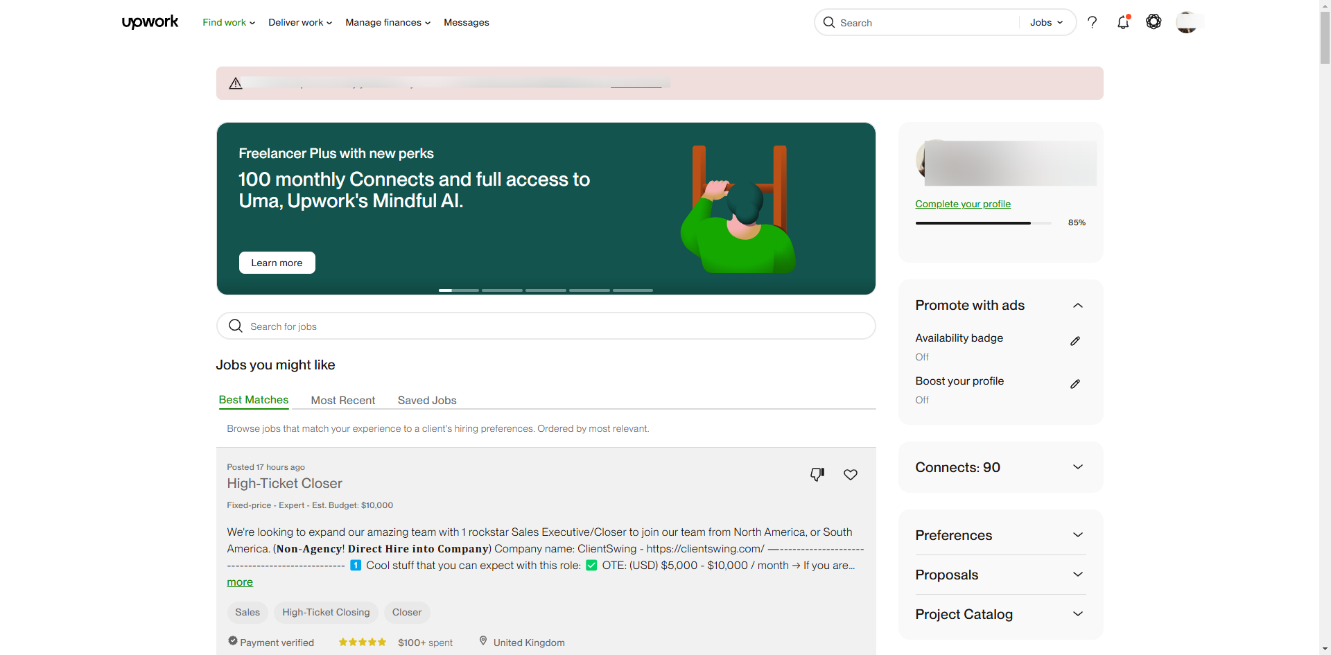 How to Bold Text in Upwork Profile