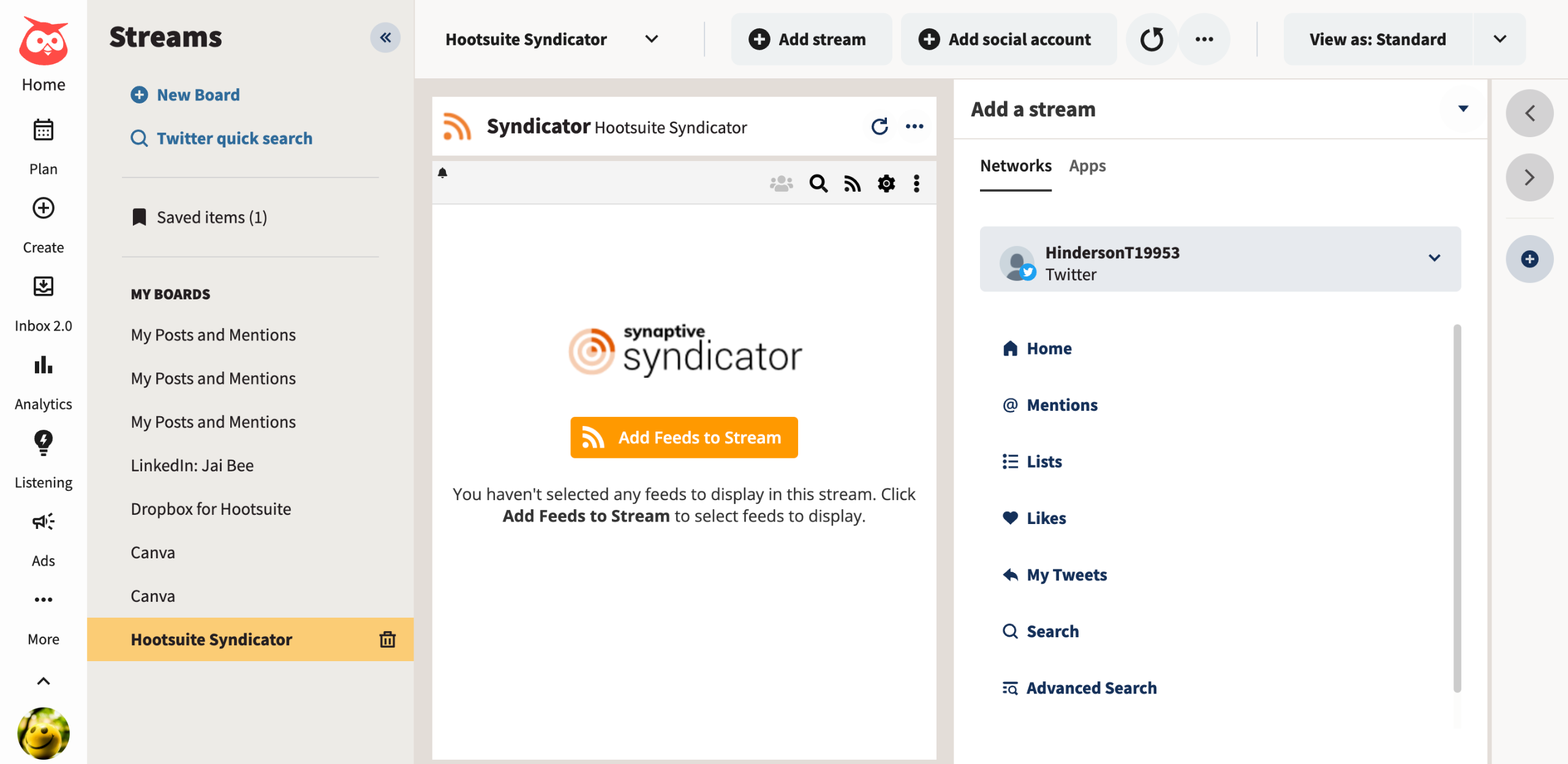 How to Monitor the RSS Feeds in Hootsuite