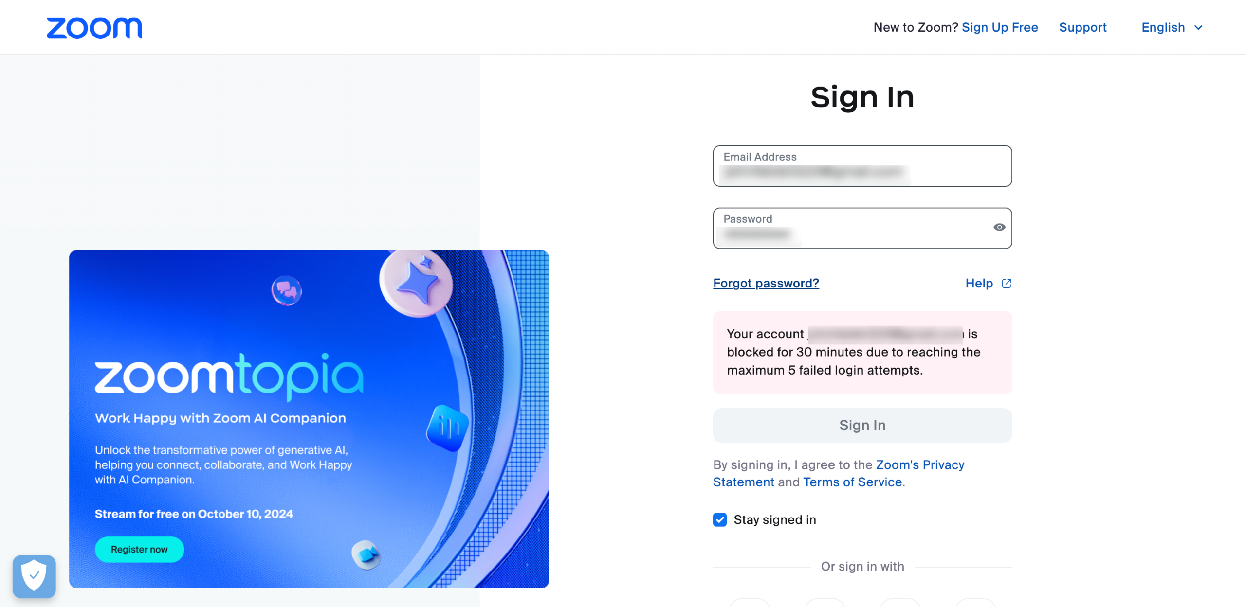 How to Unlock a Zoom Account