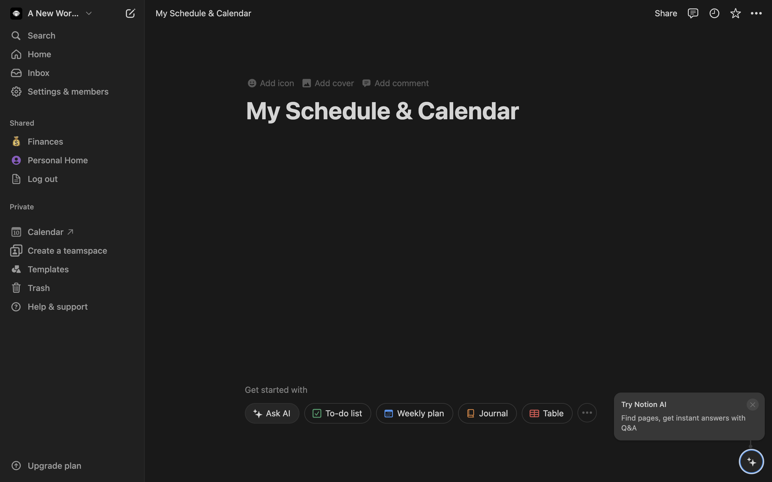 How To Create A Schedule In Notion