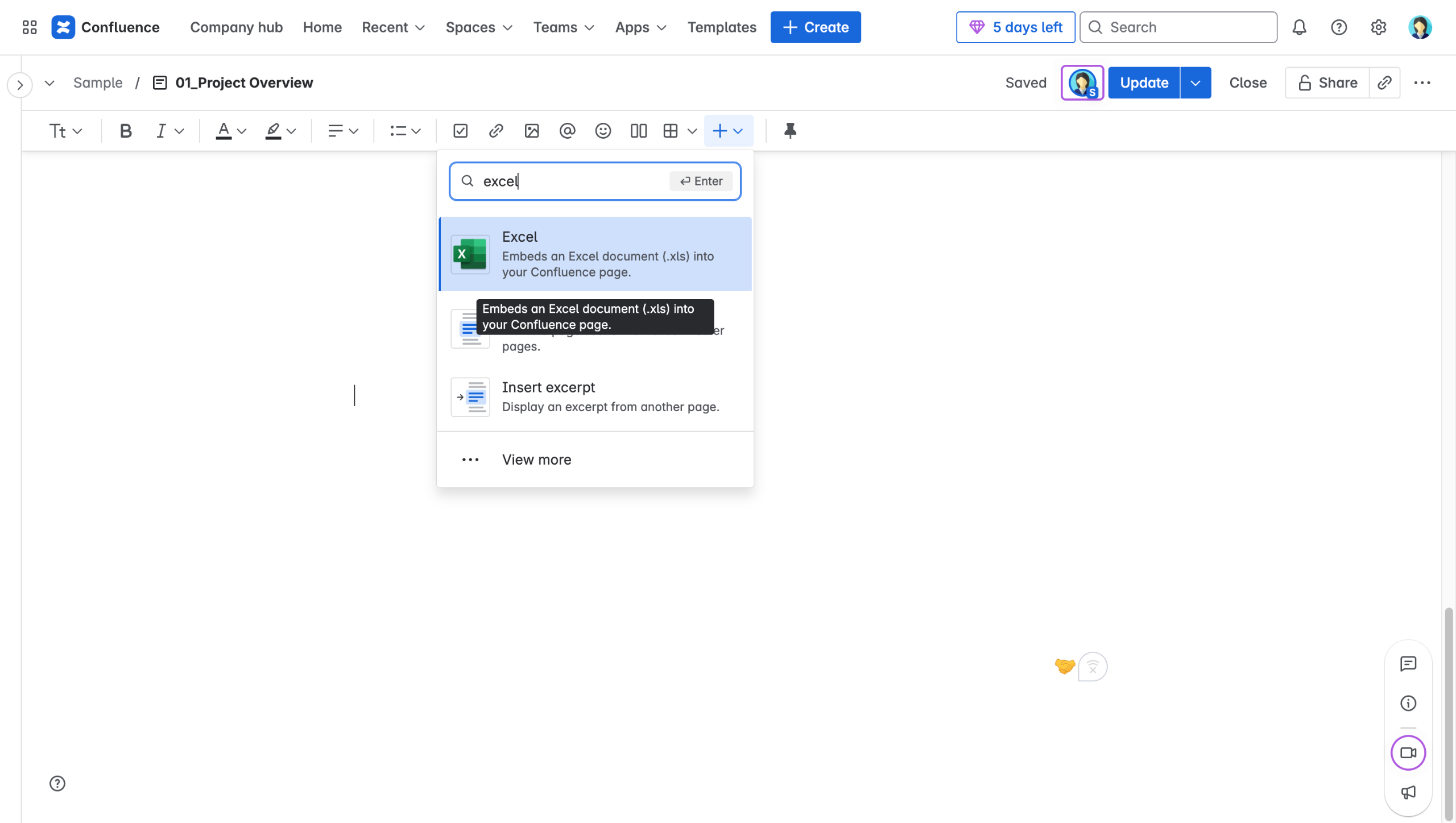 How To Embed Excel In Confluence