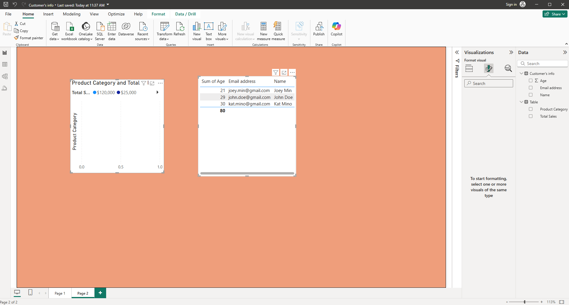How to Organize Visuals in Power BI