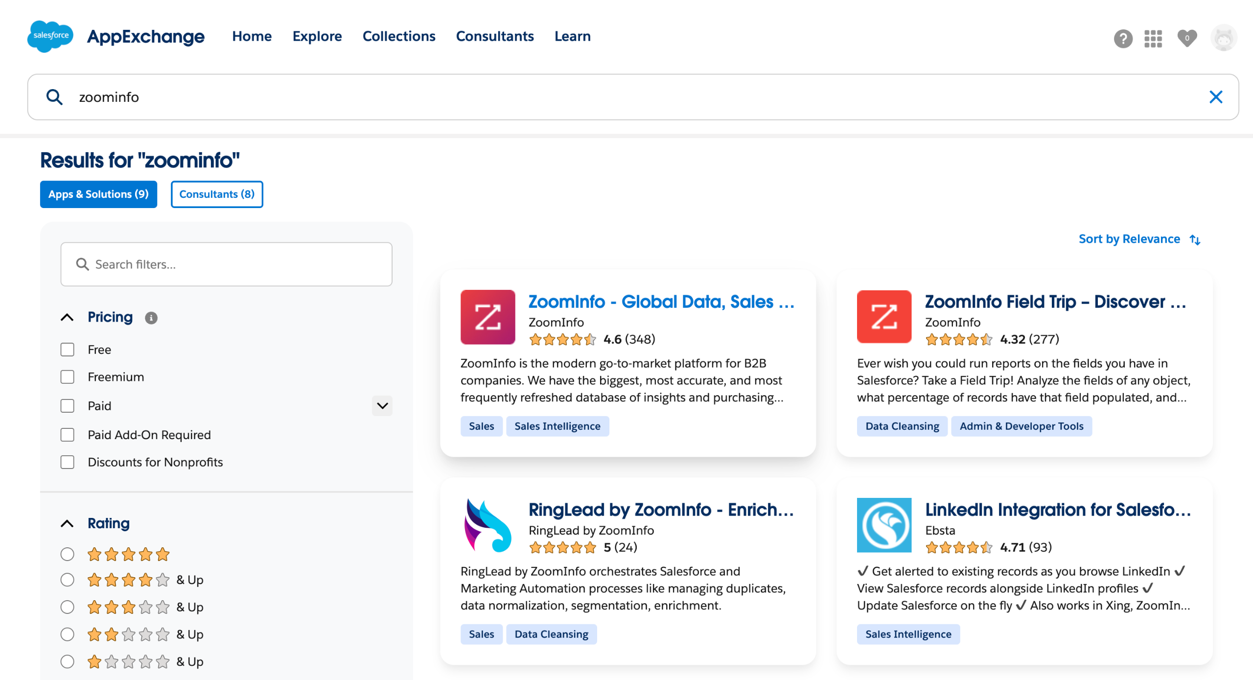 Zoominfo salesforce integration