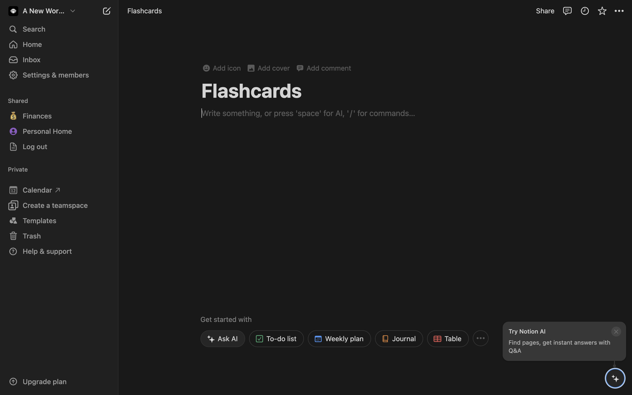 How To Make Flashcards On Notion