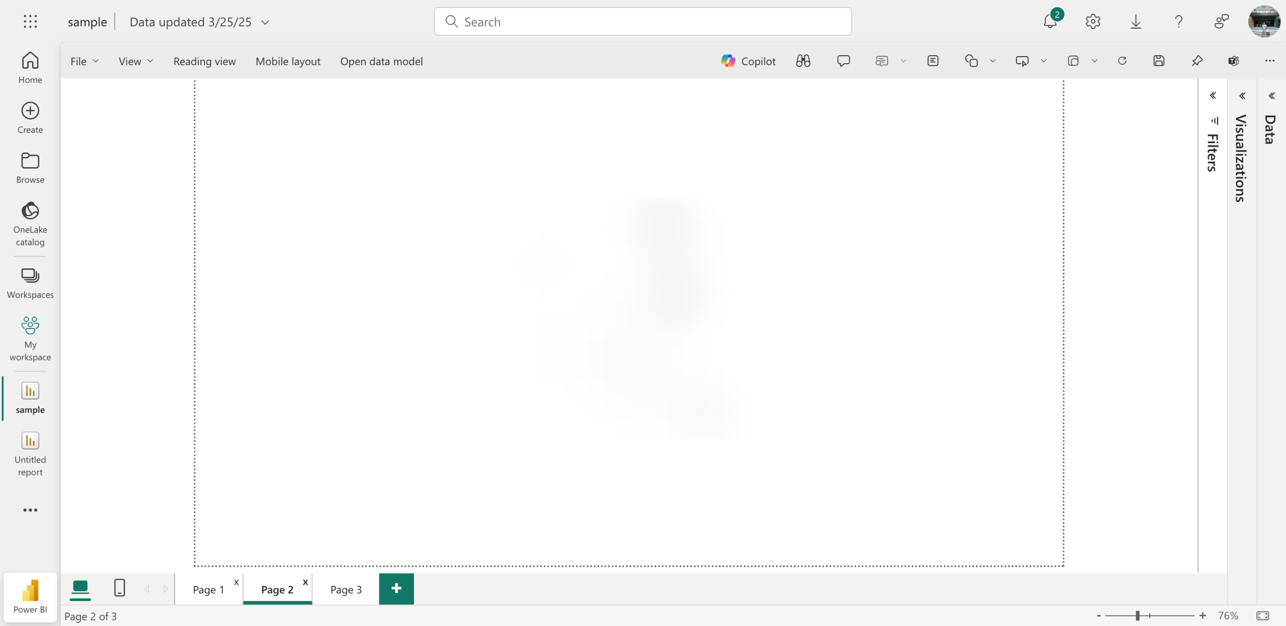 How to Display Power BI Pages