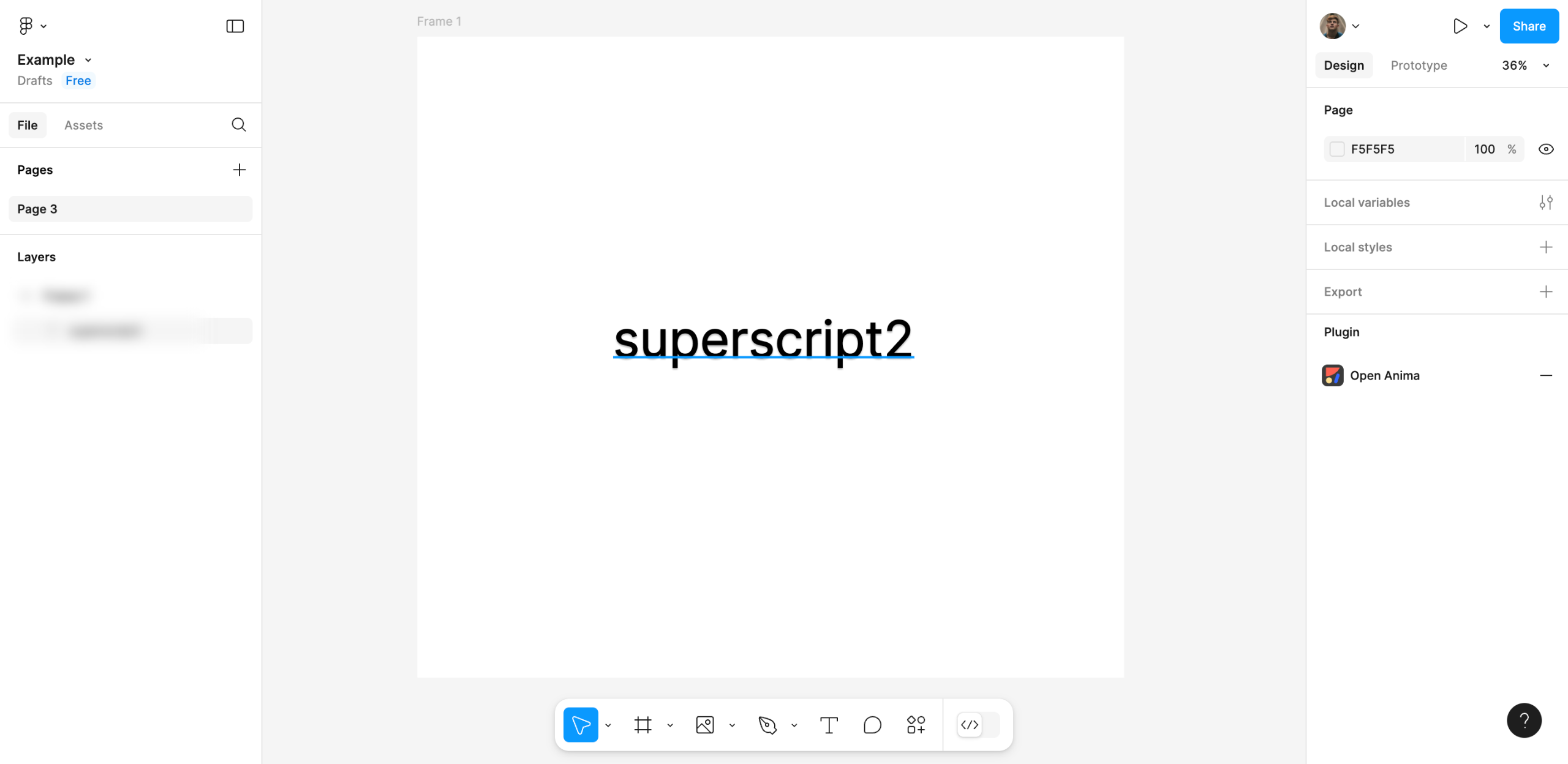 How to Convert Characters into Superscripts in Figma