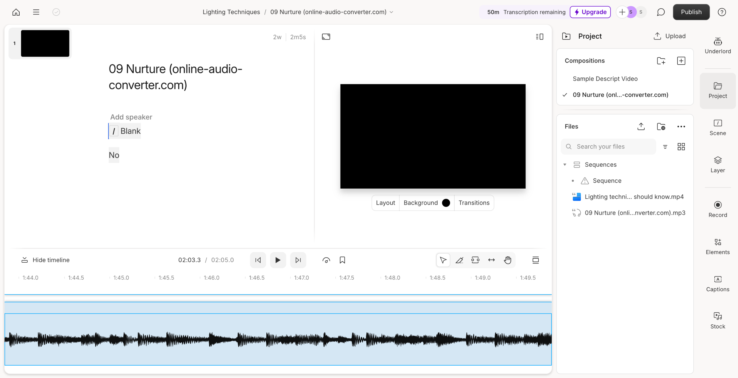 How to Export Audio from Descript