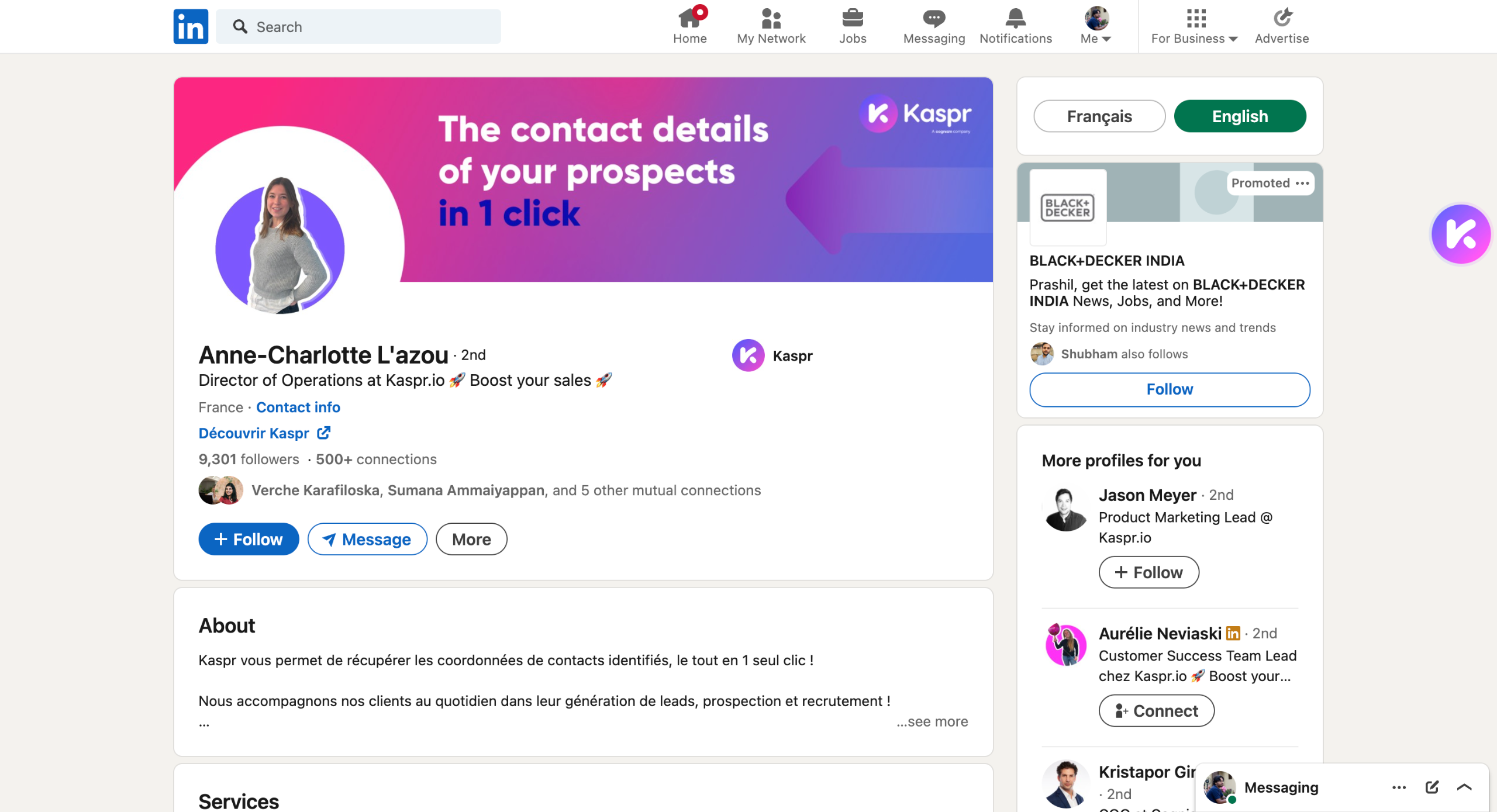 How to Get Phone Numbers From LinkedIn using Kaspr