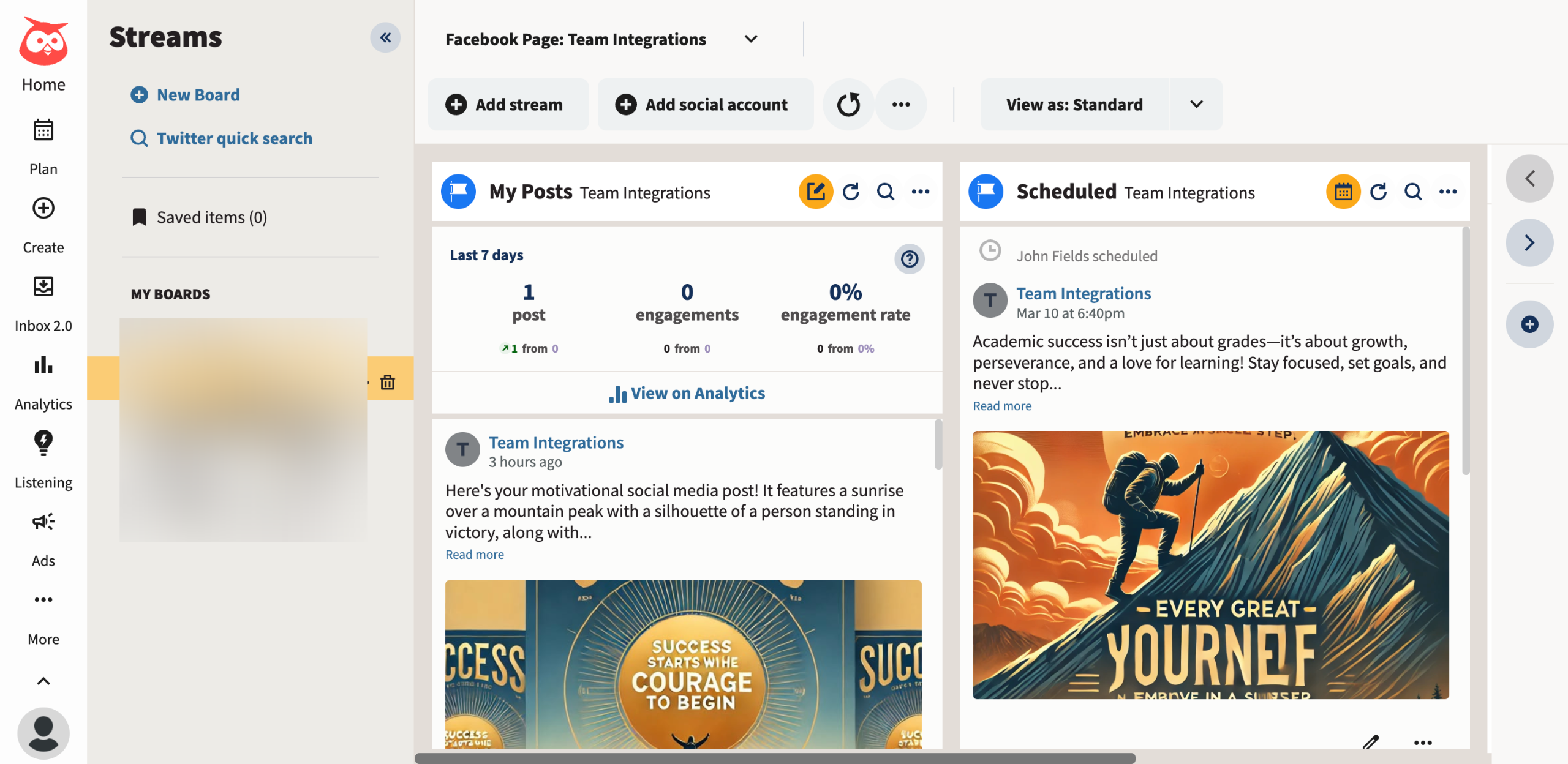 How to Add Streams to Your Dashboard in Hootsuite