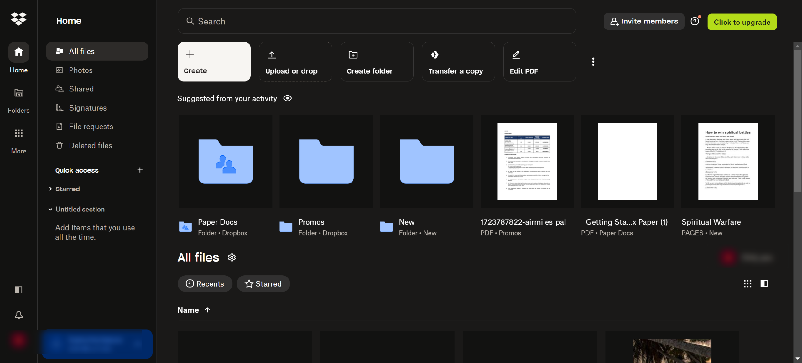 How to send a dropbox link