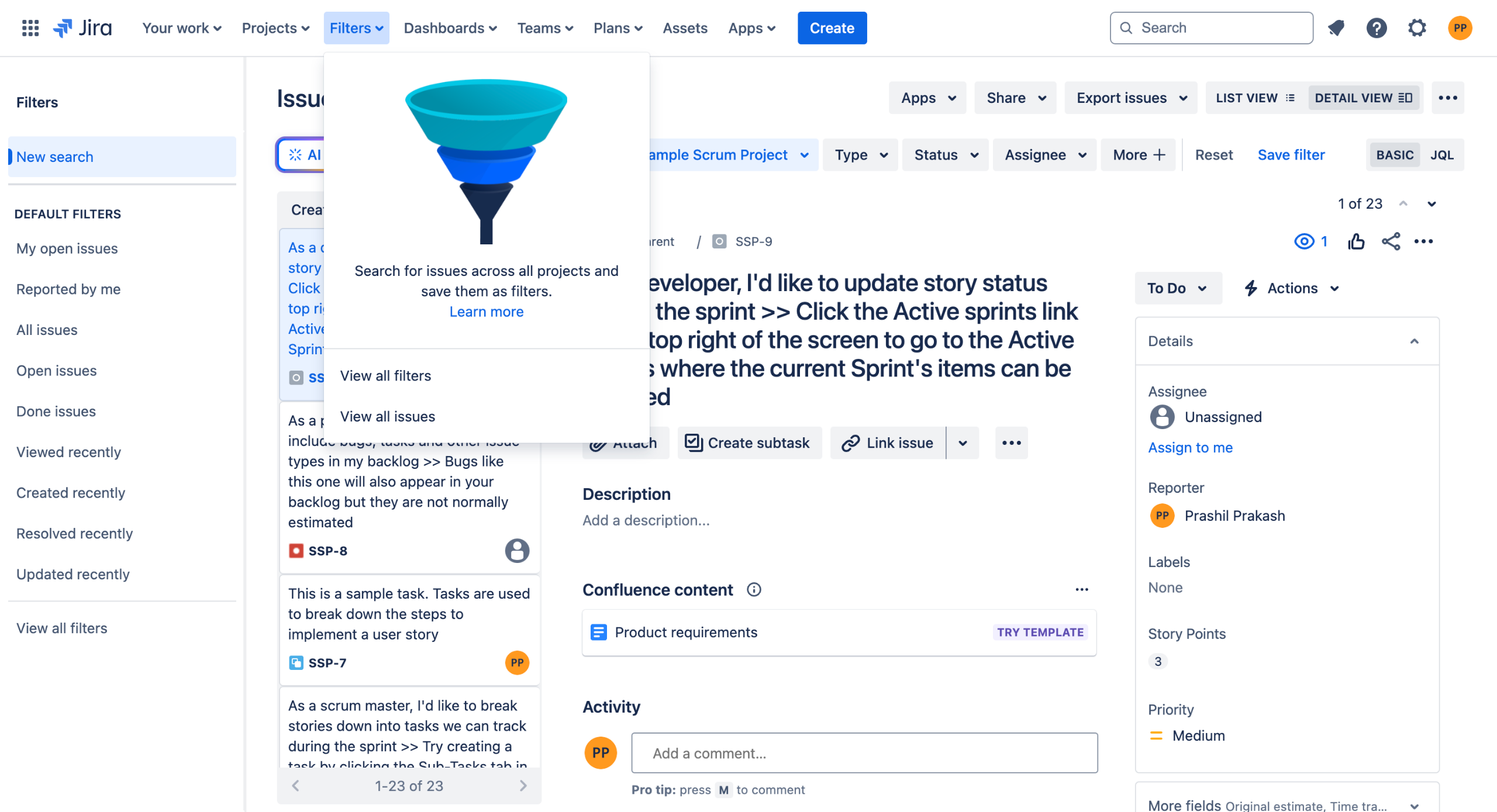 How to see all tickets assigned to me in jira
