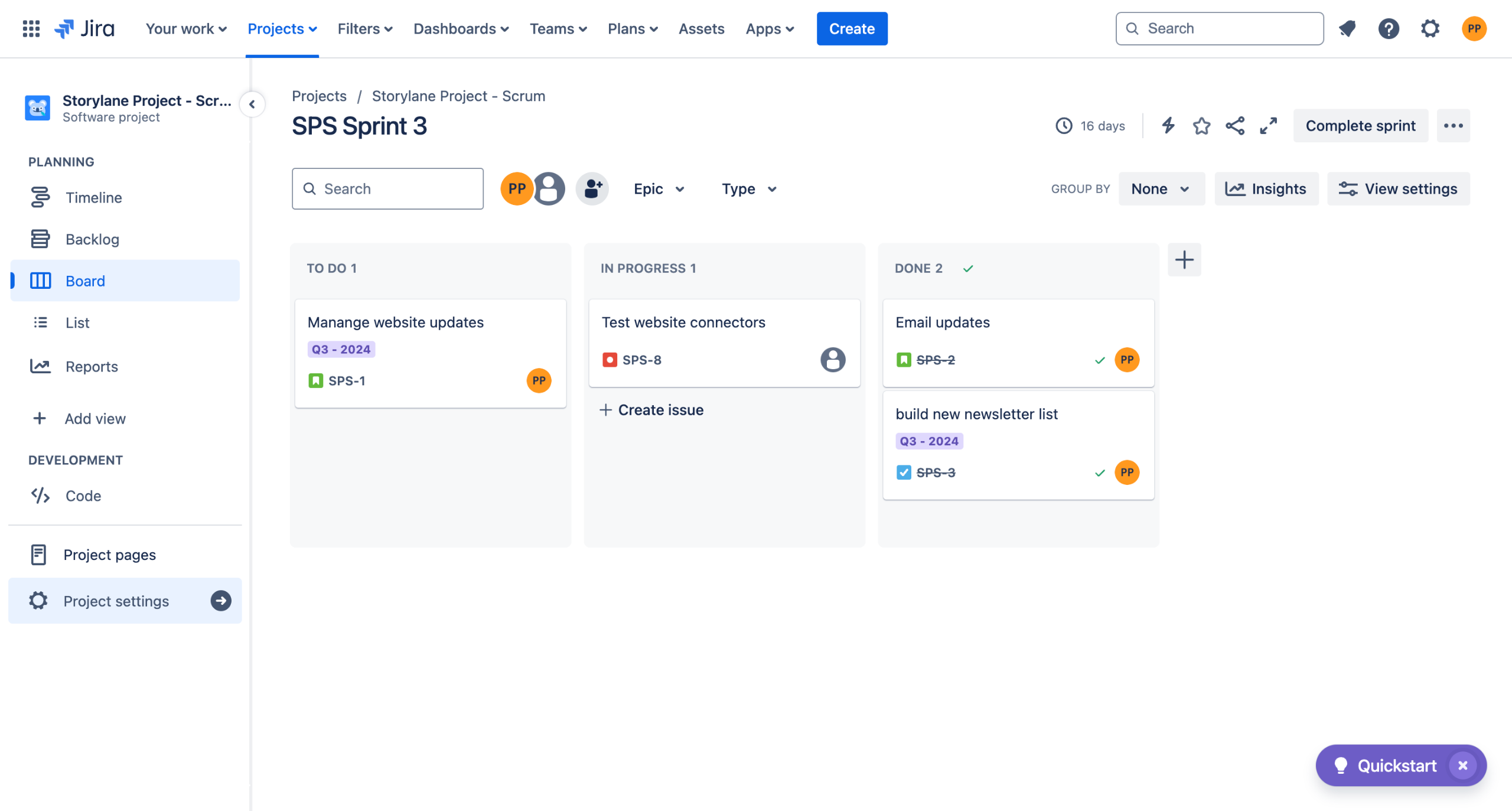 How to create a report in jira