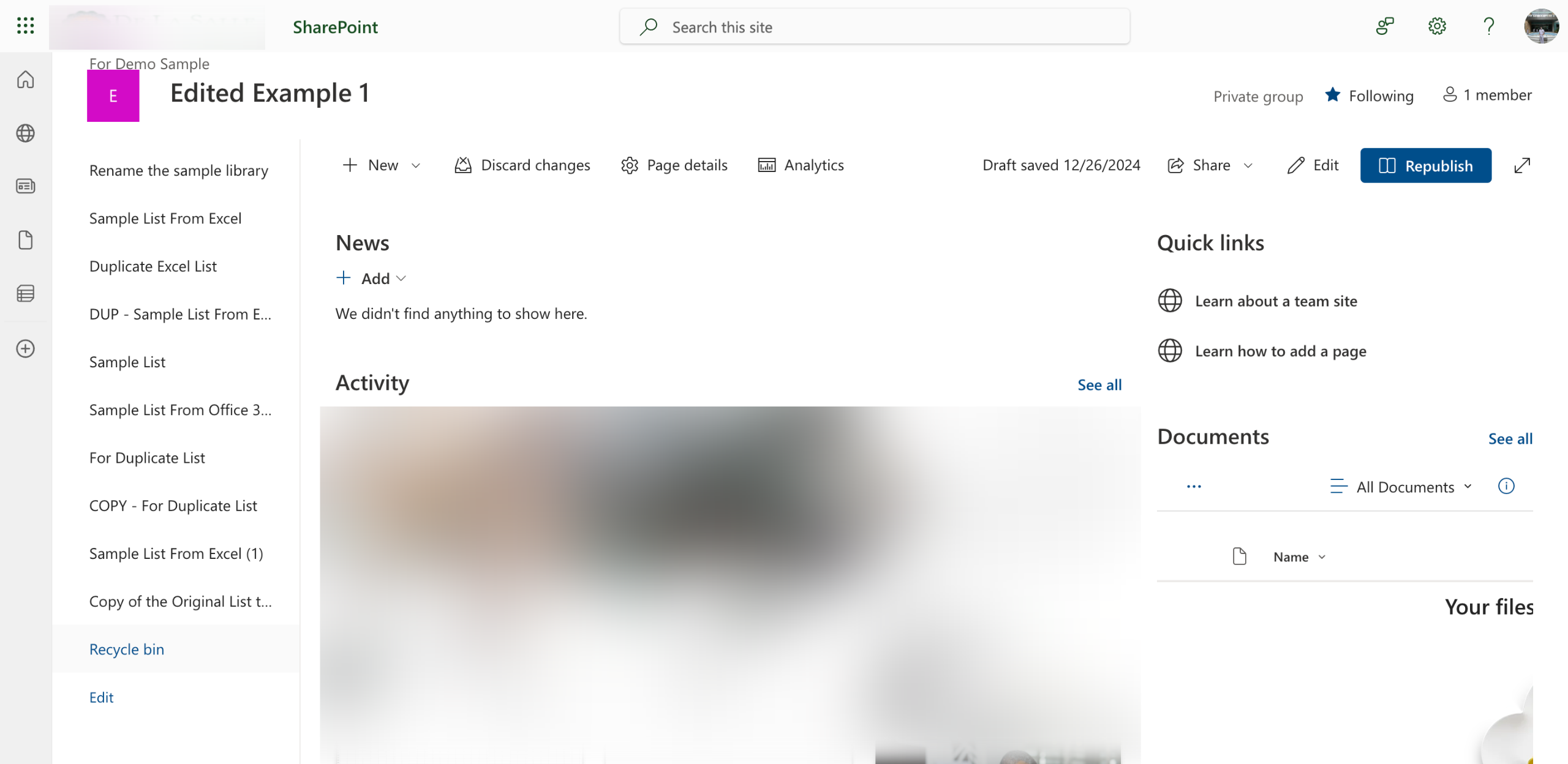 How to Restore a SharePoint Site List