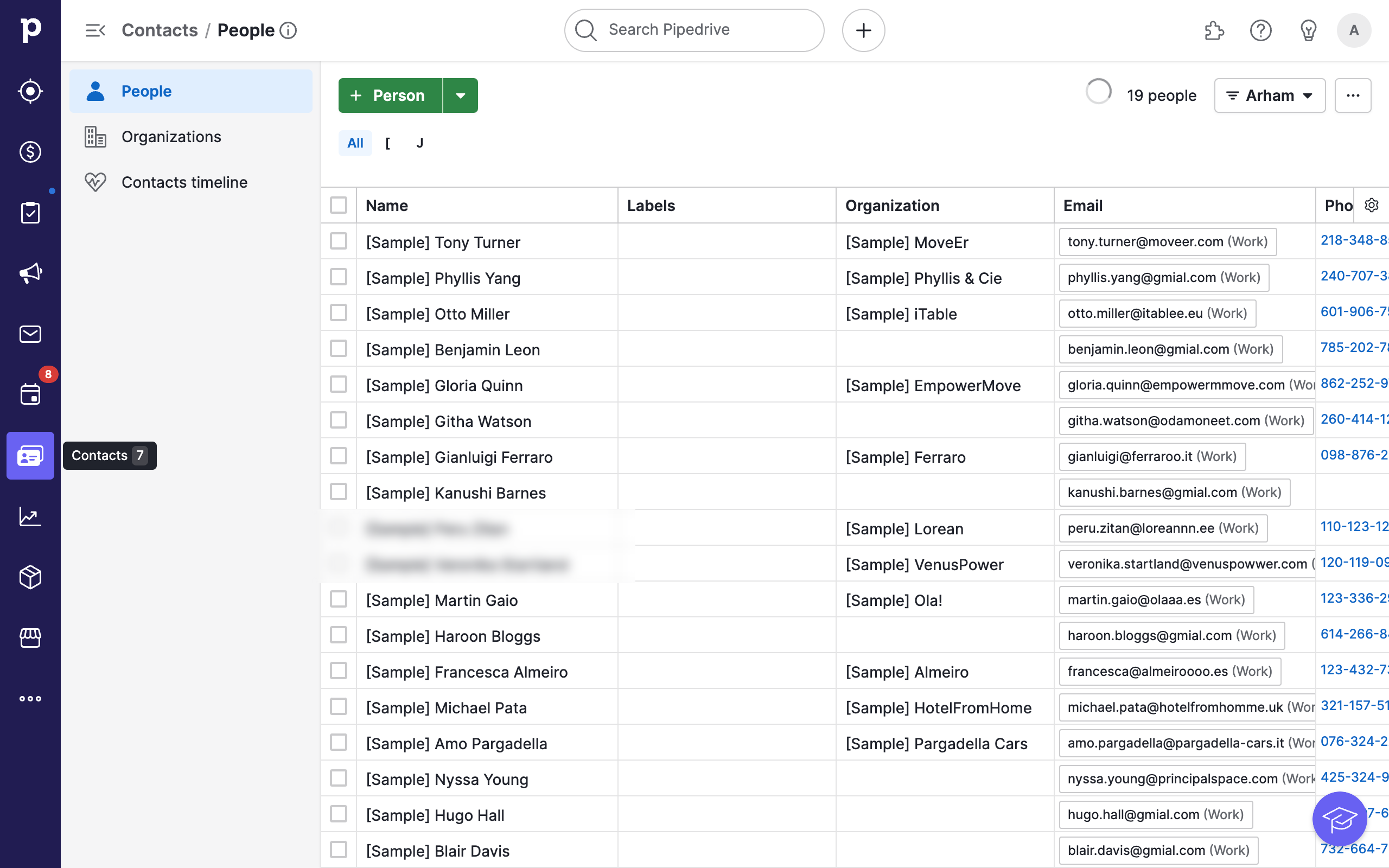How To Delete A Contact On Pipedrive