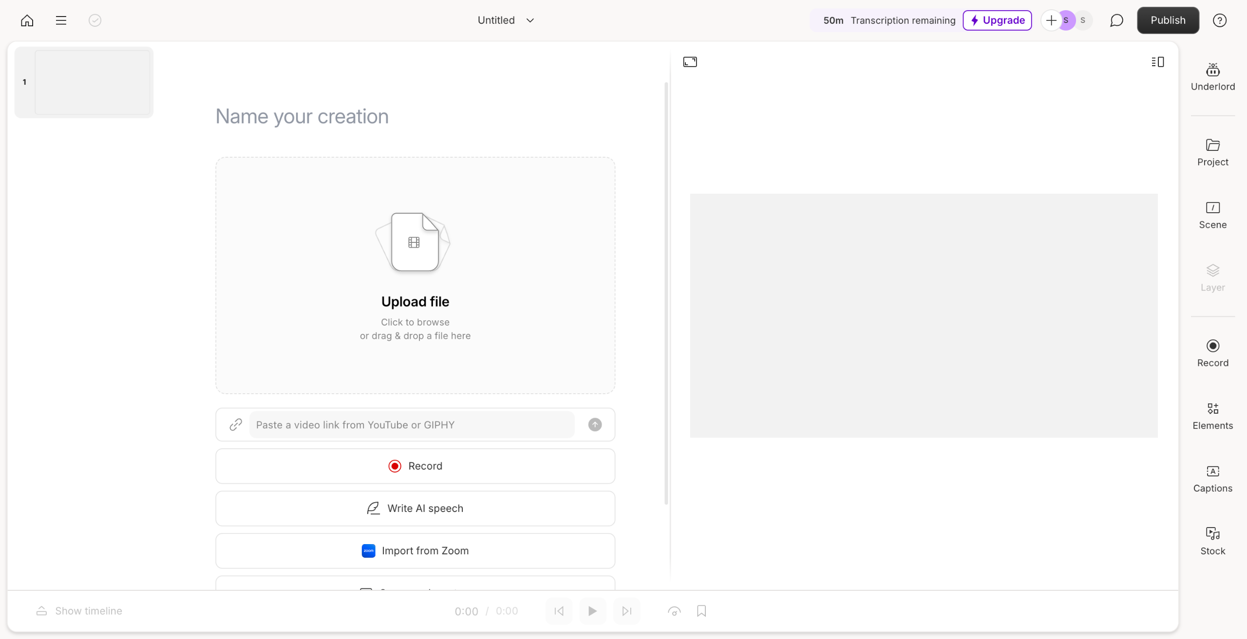How to Transcribe Video in Descript