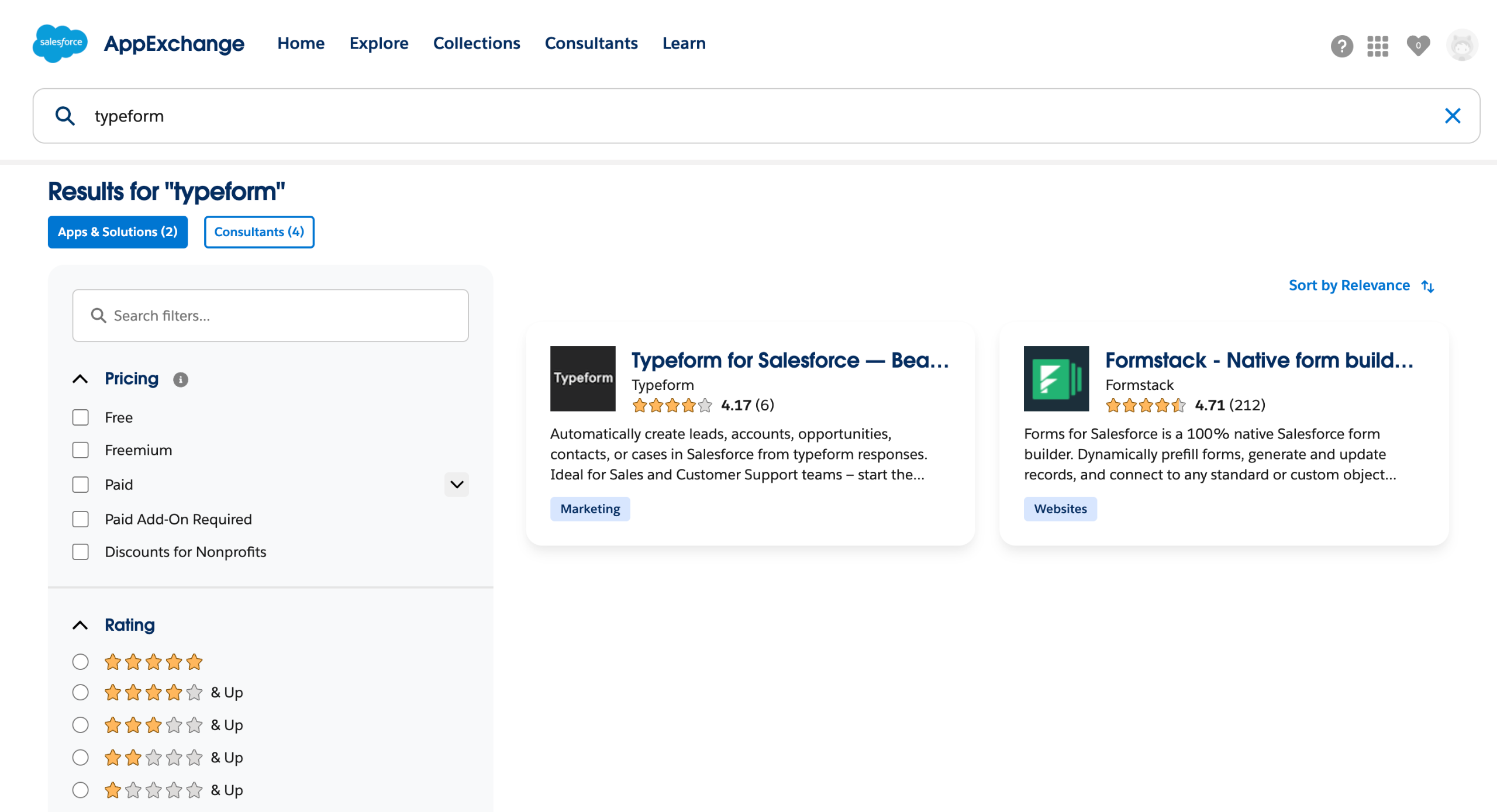 Typeform salesforce integration