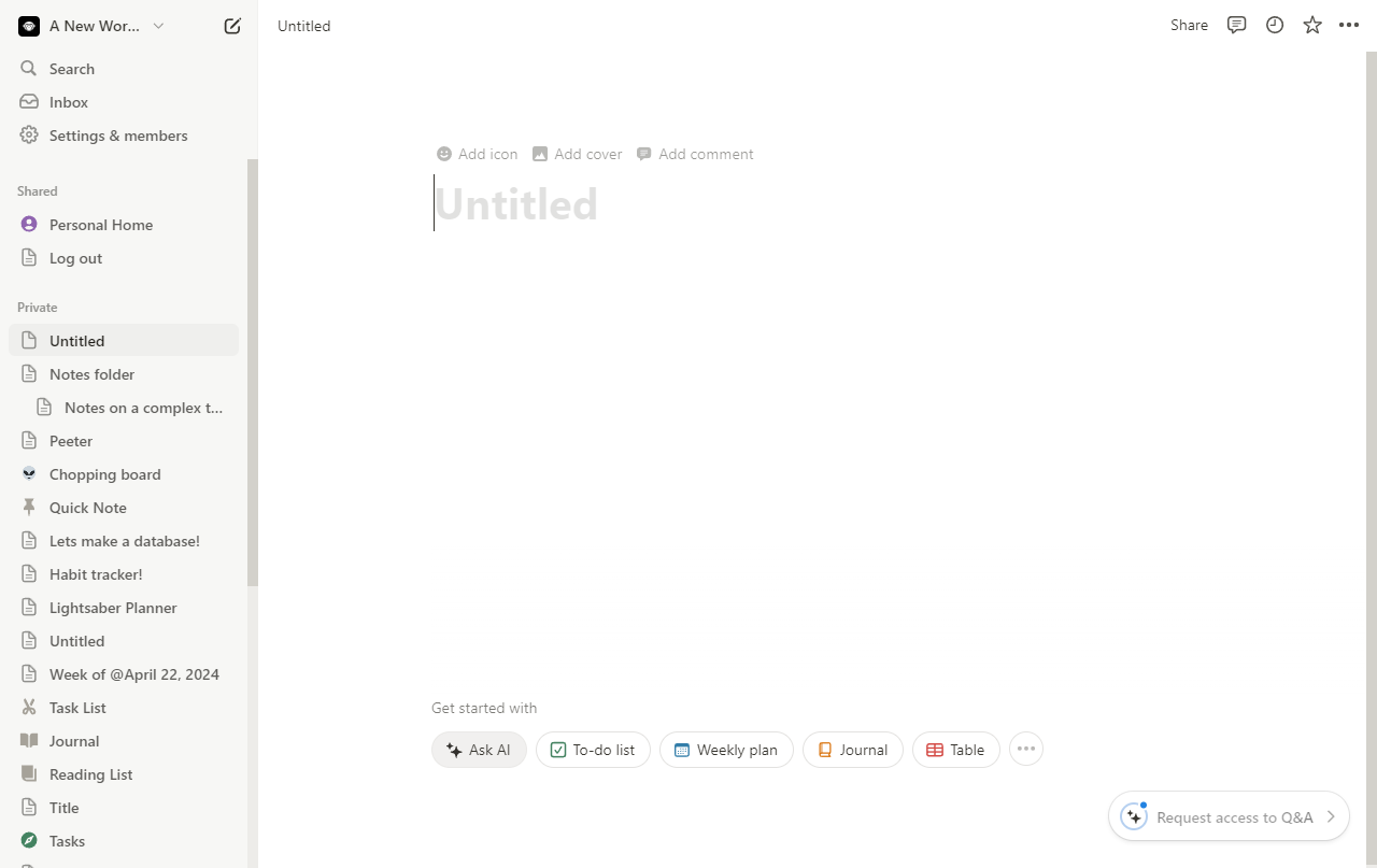 How to create a dashboard in notion