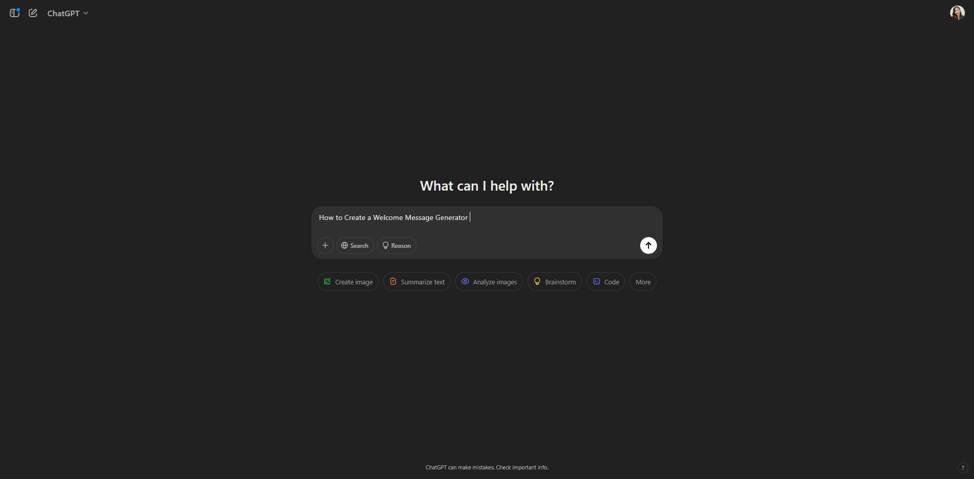 How to Create a Welcome Message Generator GPT