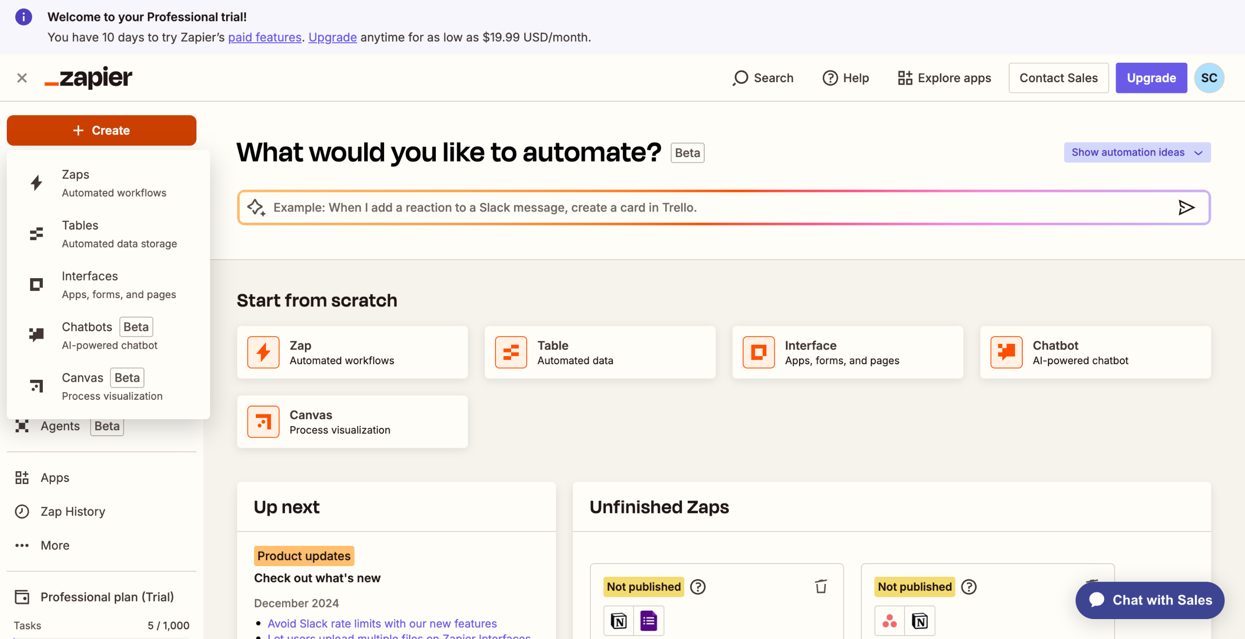Trigger Notion page updates from new Stripe payments