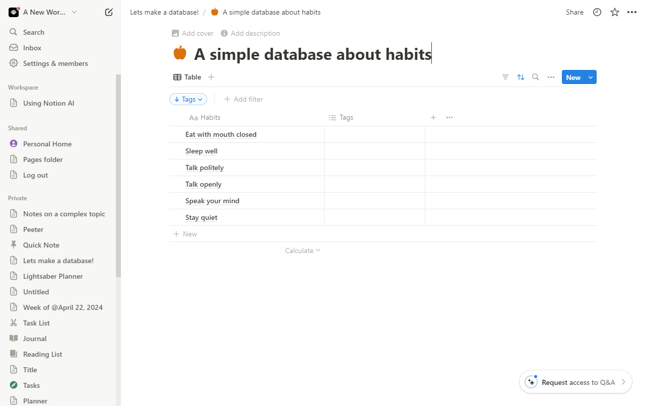 How to add tags in notion