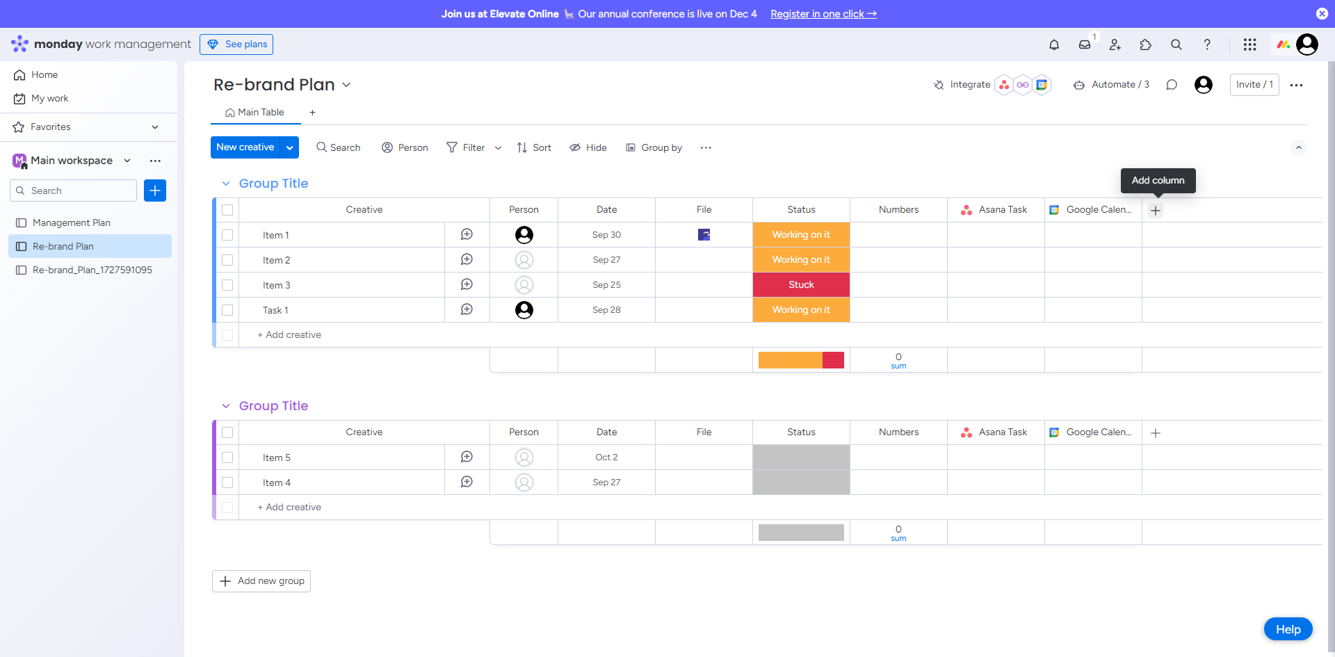 How to Add Column Color on Monday