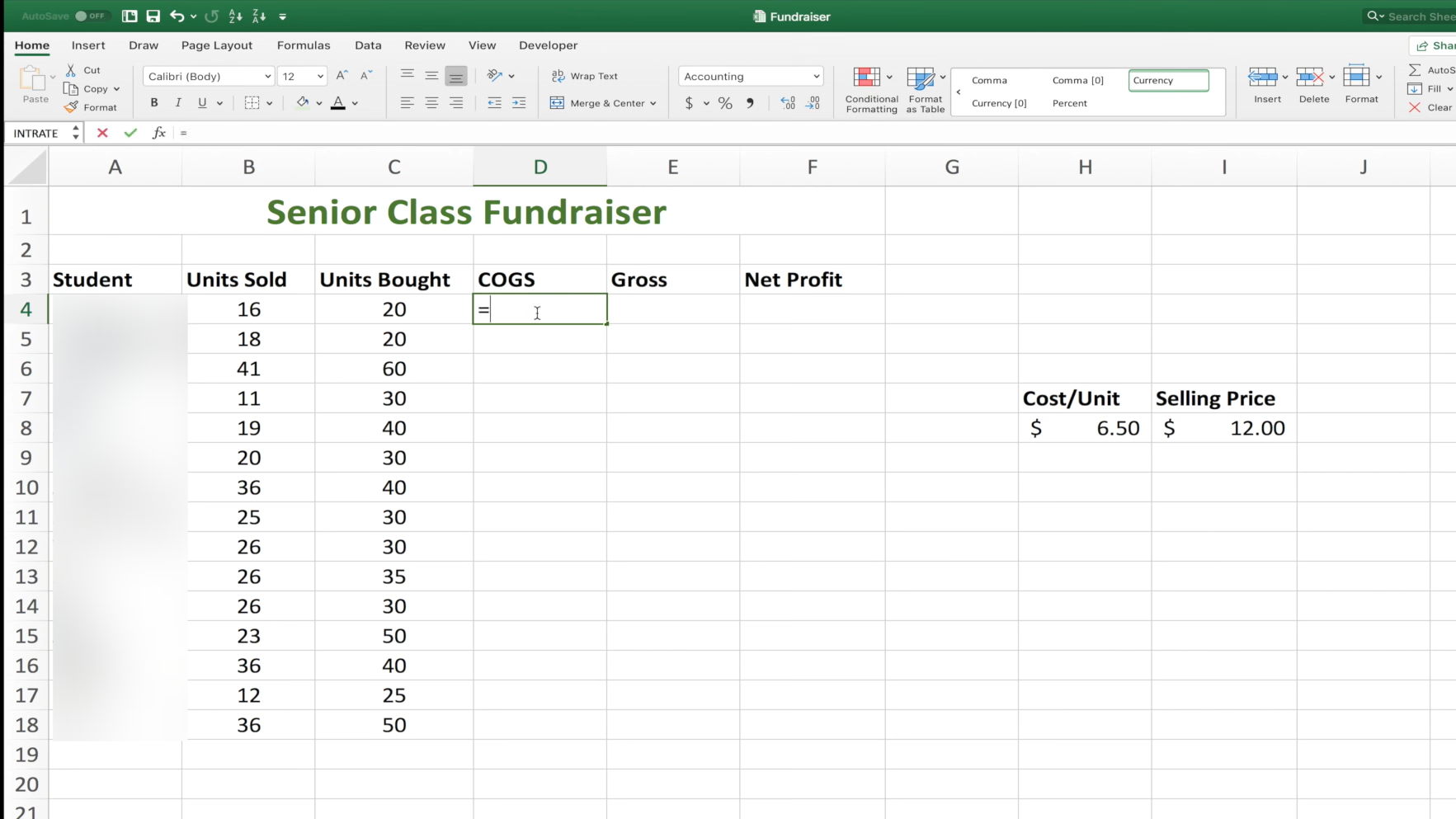 How to multiply in microsoft excel