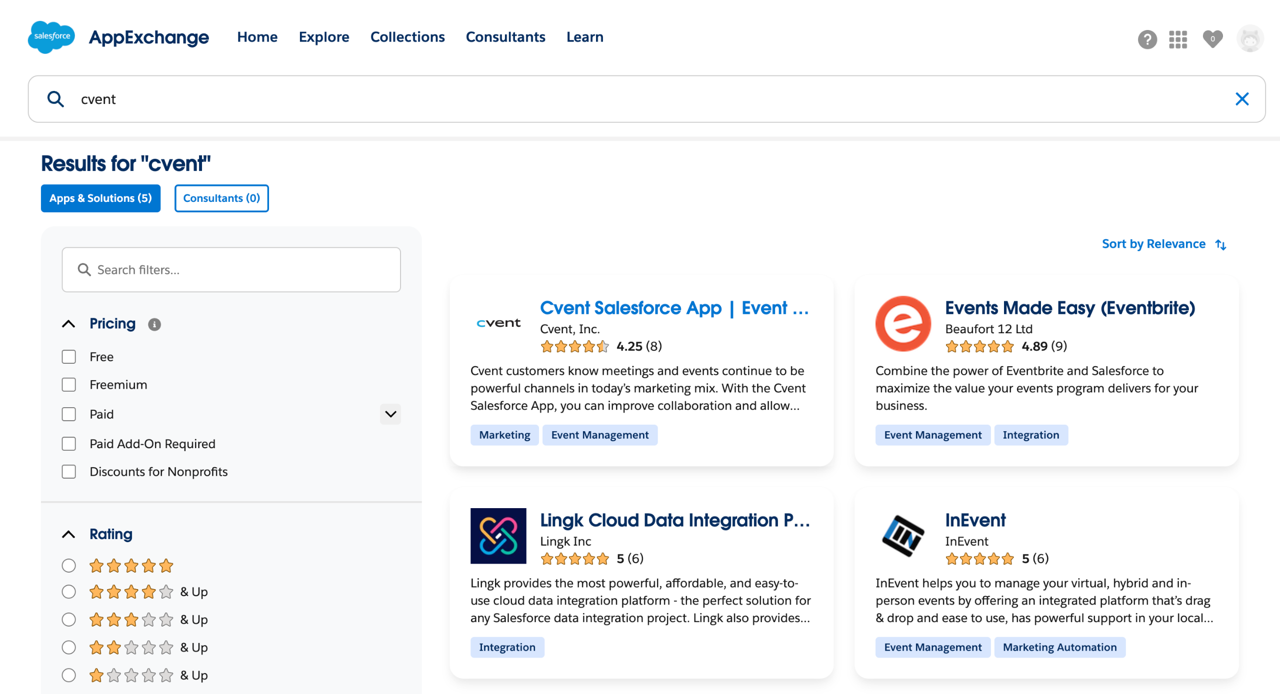 Cvent salesforce integration