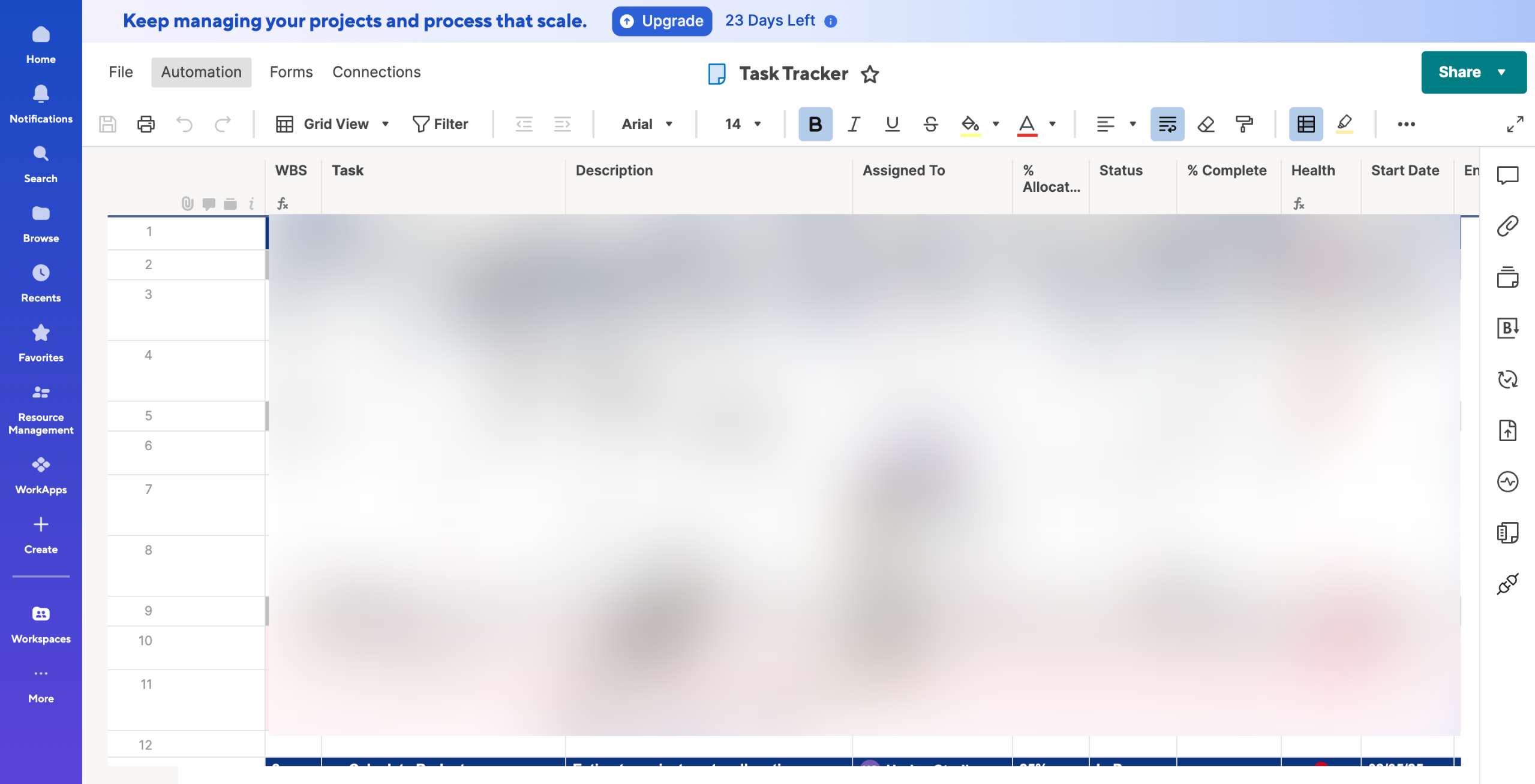 How to Make Recurring Tasks in Smartsheet