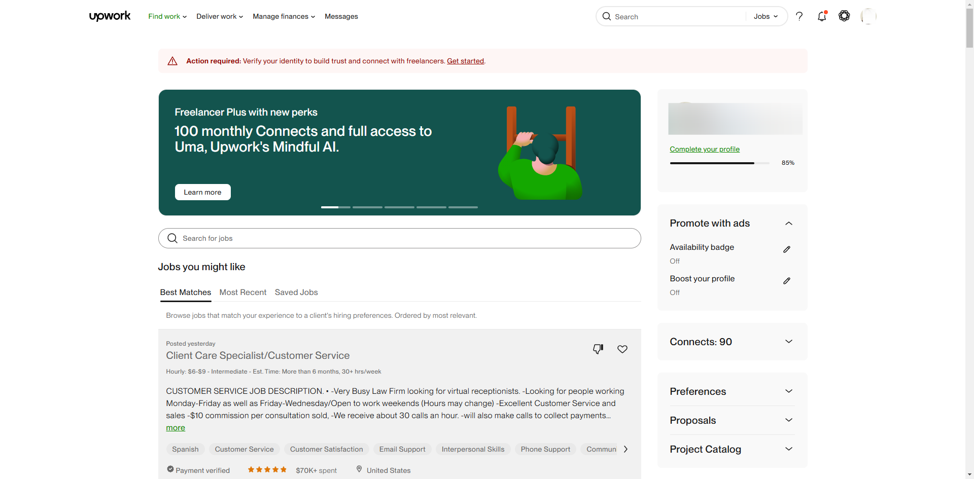 How to Verify Upwork Account