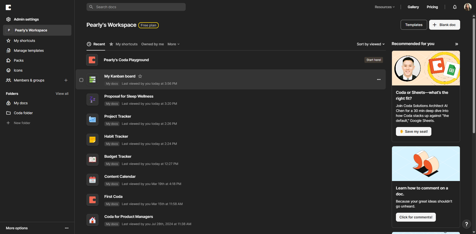 How to Create a Kanban Board in Coda