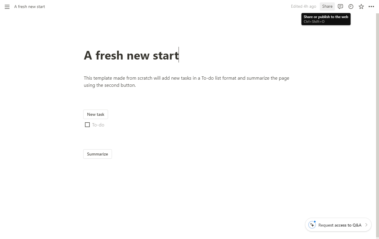 How to share notion template
