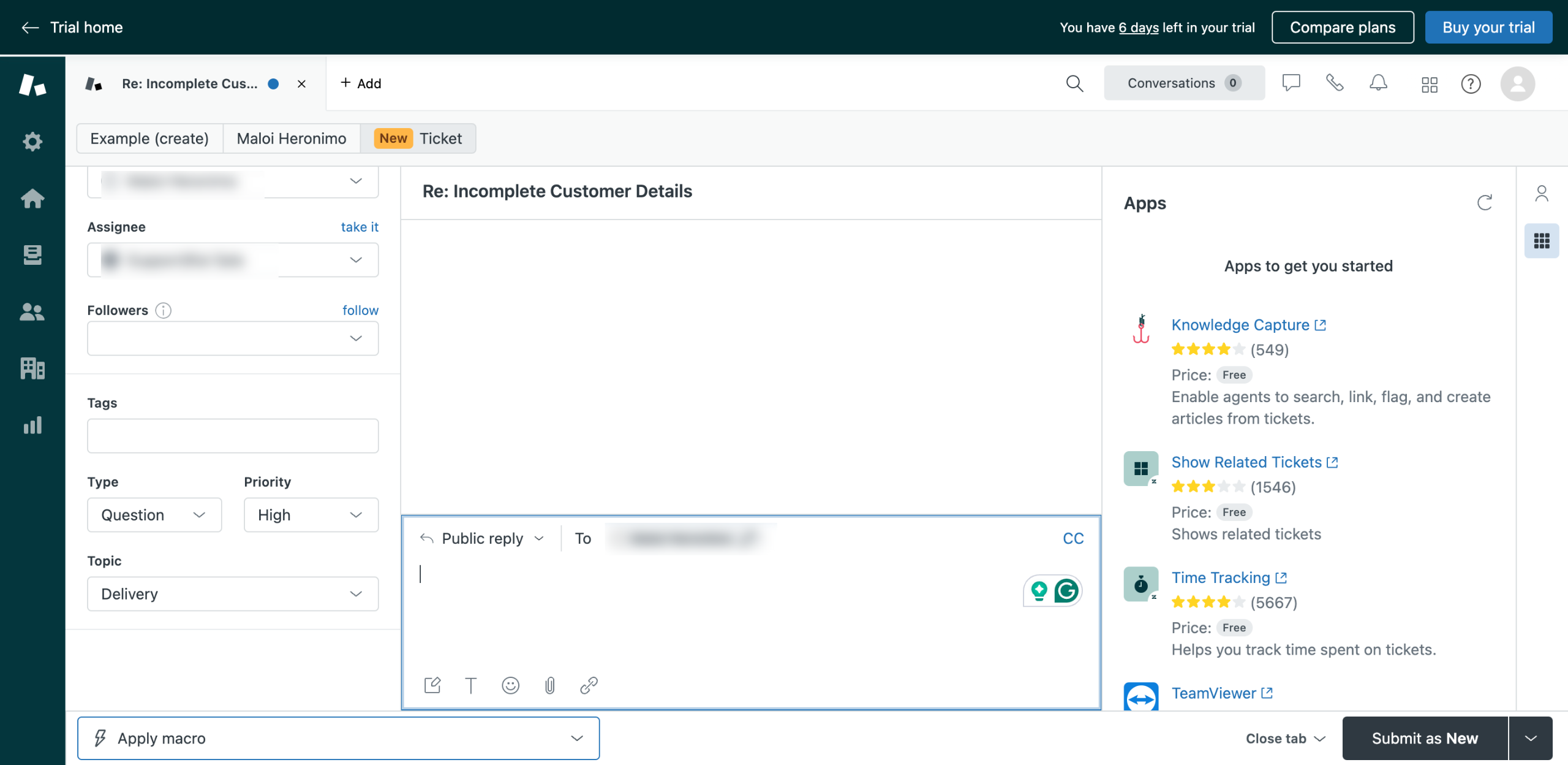 How to Add Macros in Zendesk