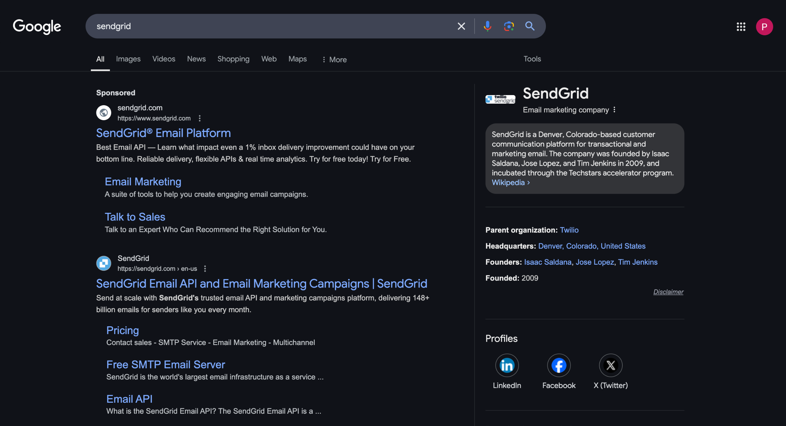 How to create sendgrid account