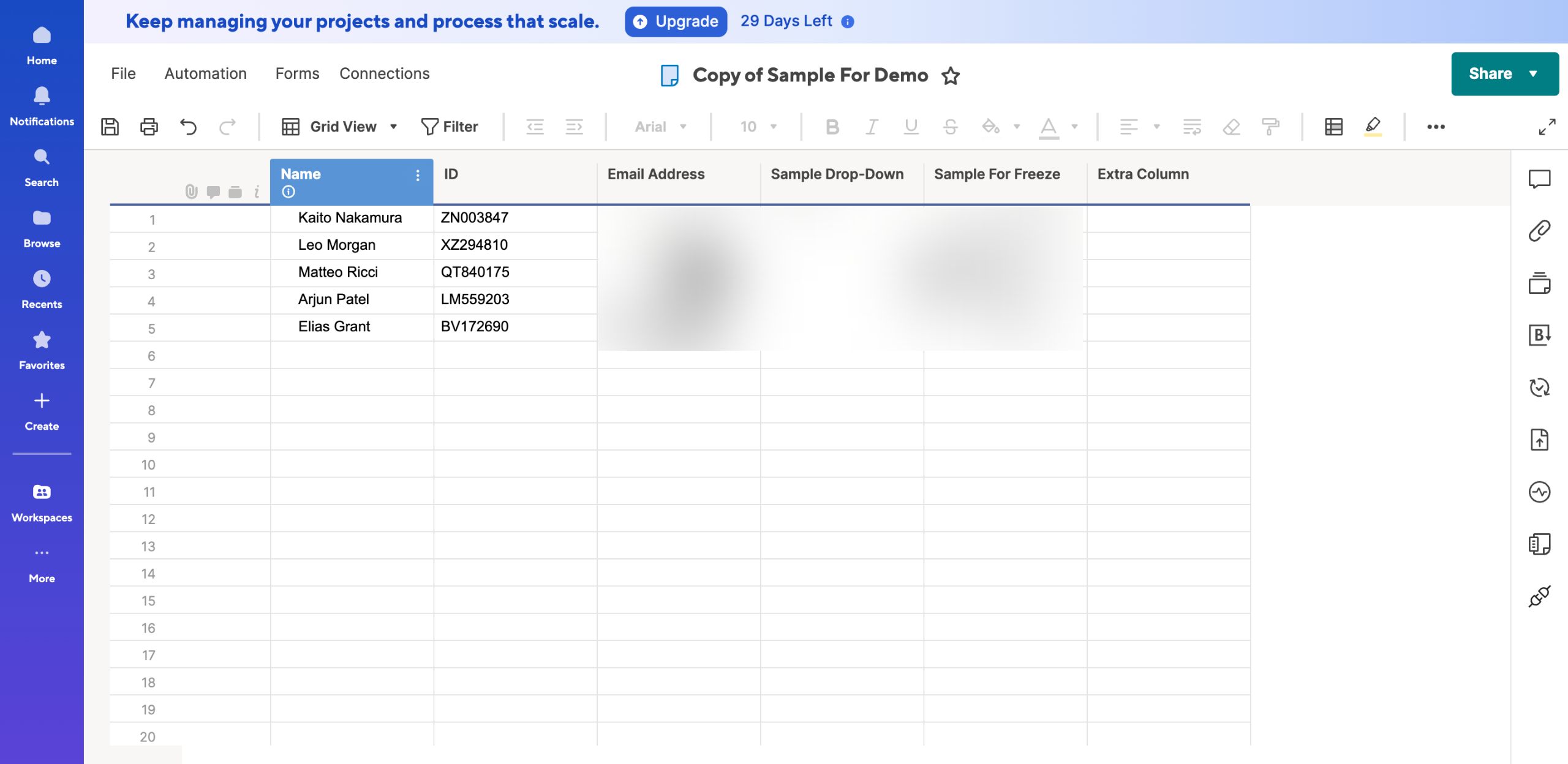 How to Change the Primary Column in Smartsheet