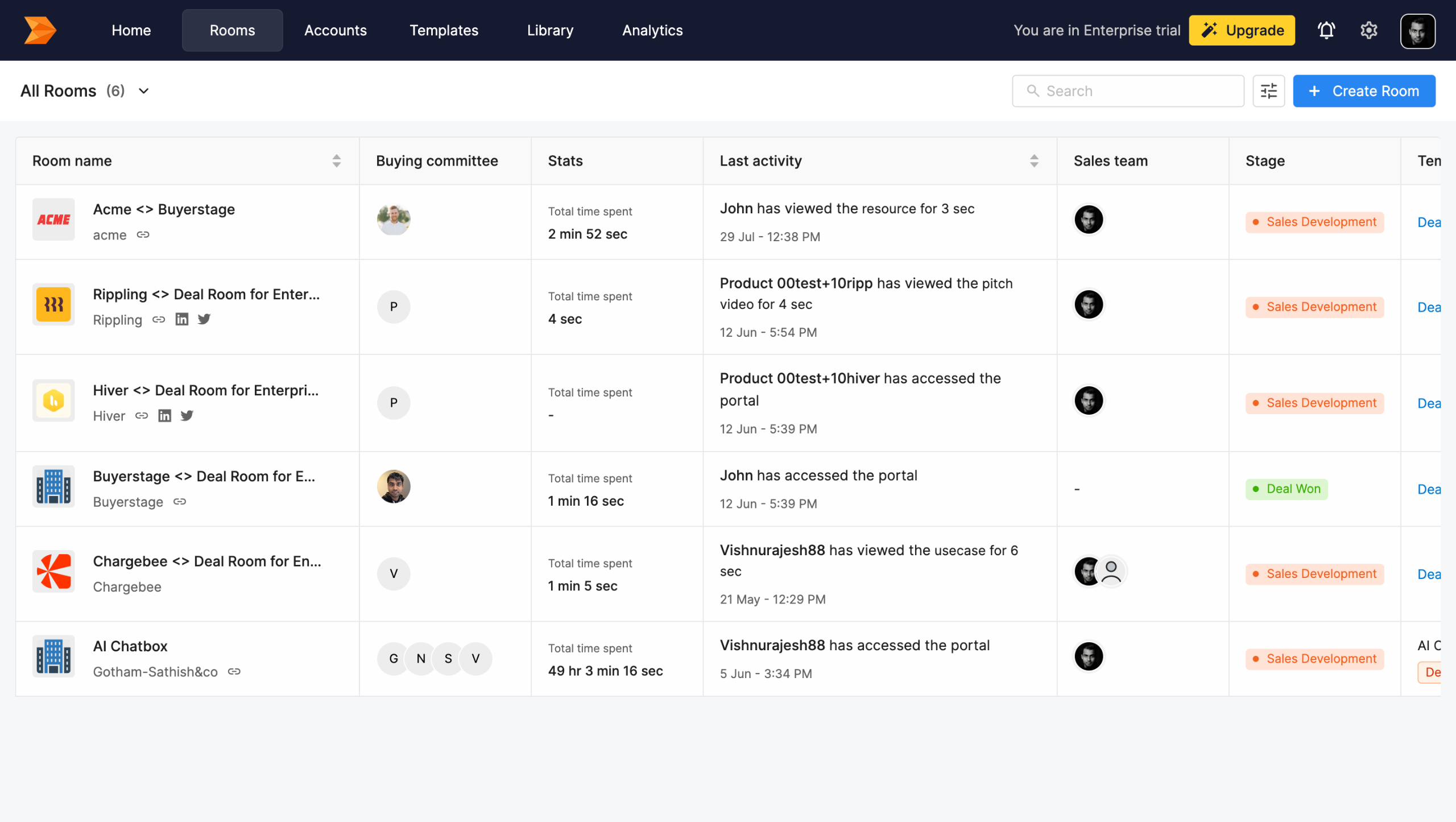 Create Digital Sales Room