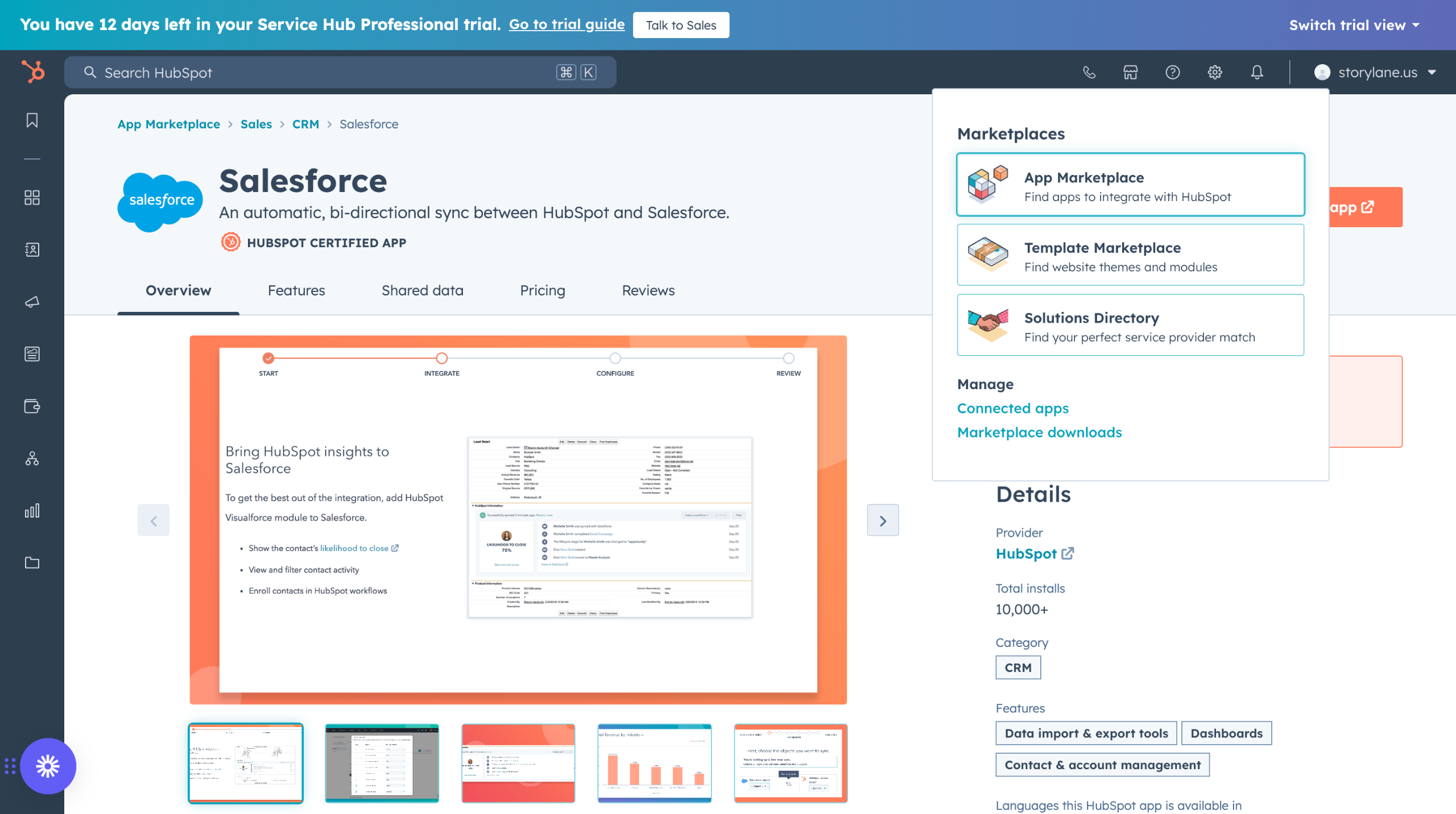 Hubspot salesforce integration